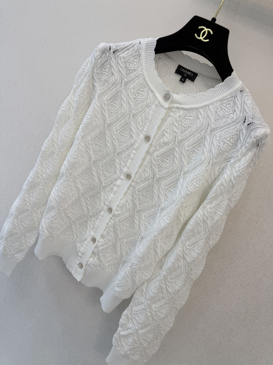 小香新品🆕🆕 圆领长袖开衫💗💗实拍图🆕🆕两色3码