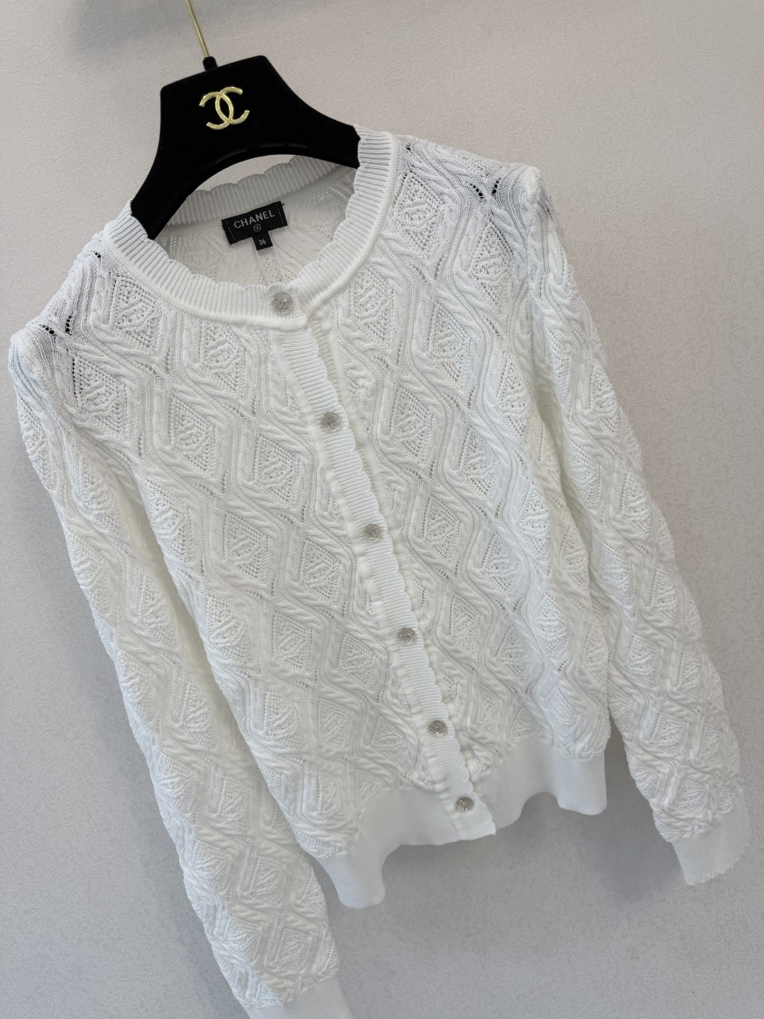 小香新品🆕🆕 圆领长袖开衫💗💗实拍图🆕🆕两色3码