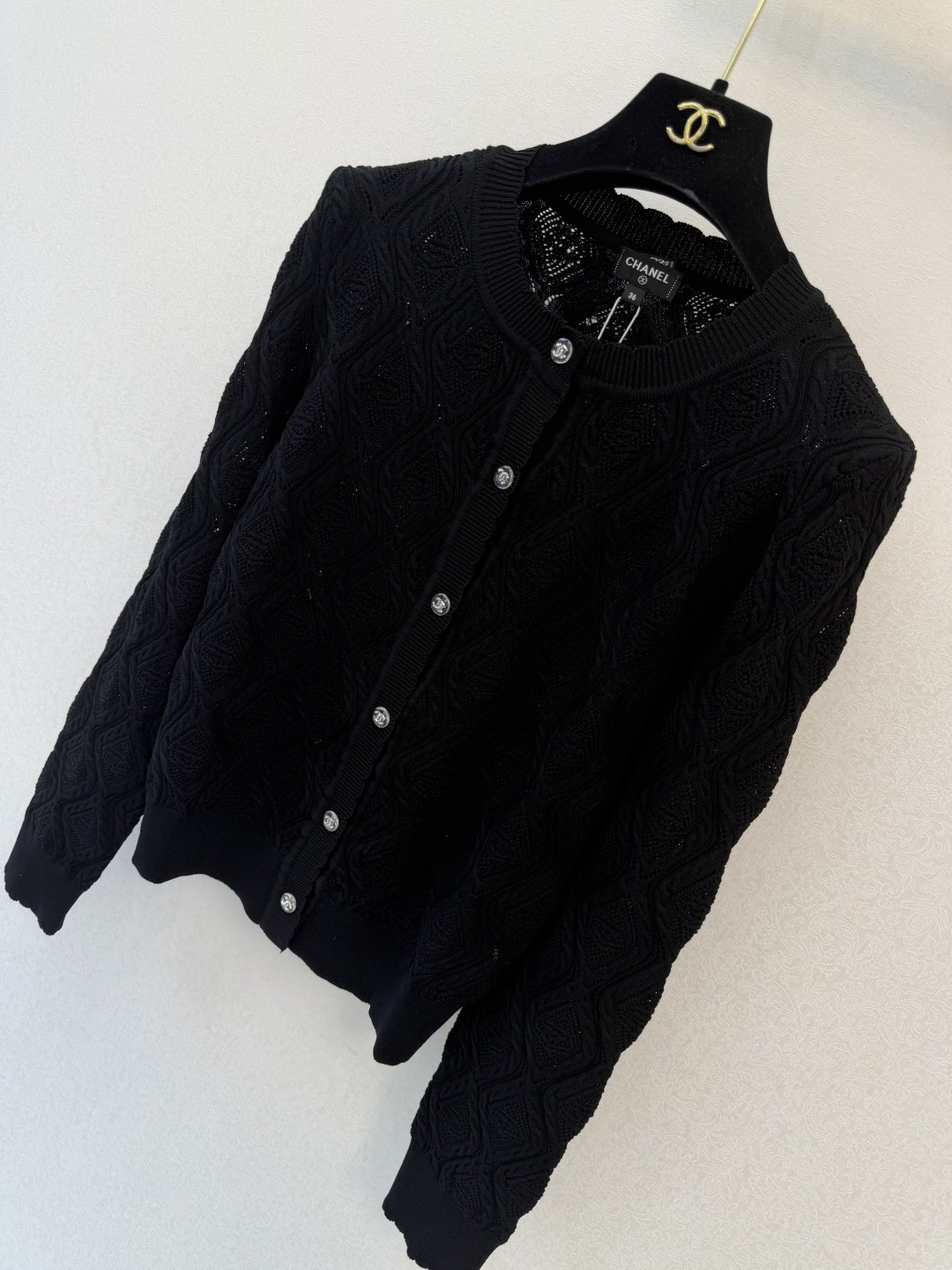 小香新品🆕🆕 圆领长袖开衫💗💗实拍图🆕🆕两色3码