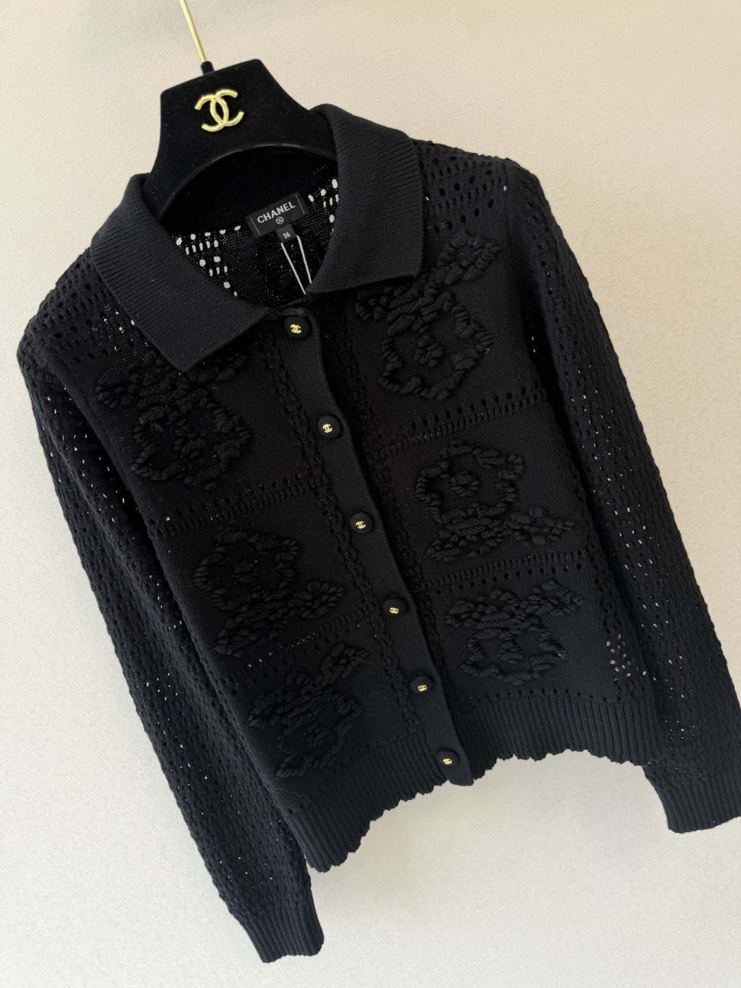 小香新品🆕🆕 翻领开衫💗💗实拍图🆕🆕两色3码