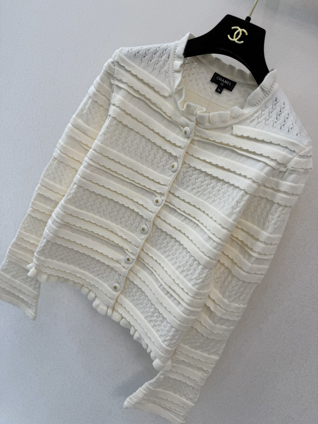 小香新品🆕🆕 圆领长袖开衫💗💗实拍图🆕🆕两色3码