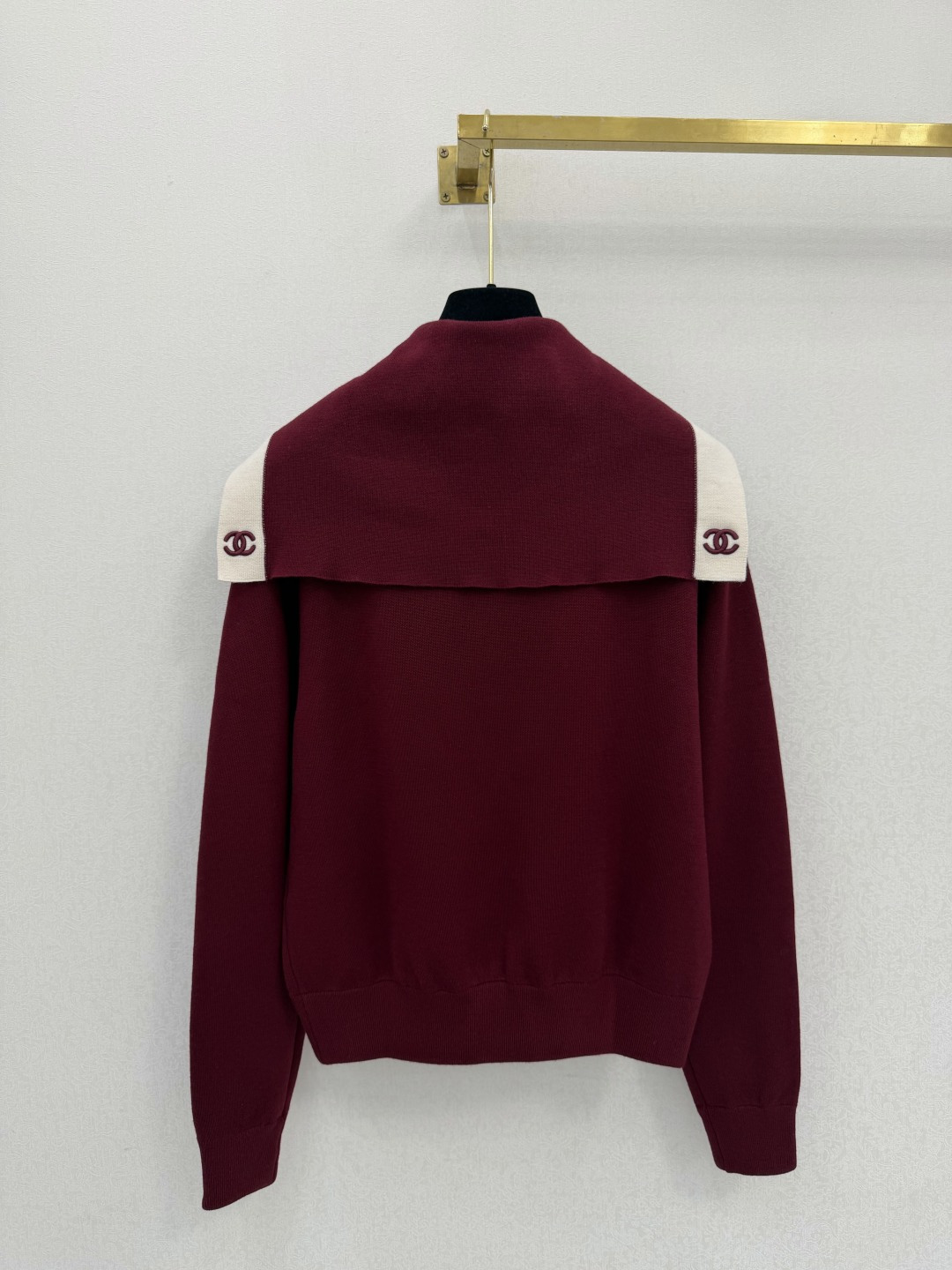 ￼ 小香高版本新品🆕🆕 海军领半开衫💗💗实拍图🆕🆕两色3码
