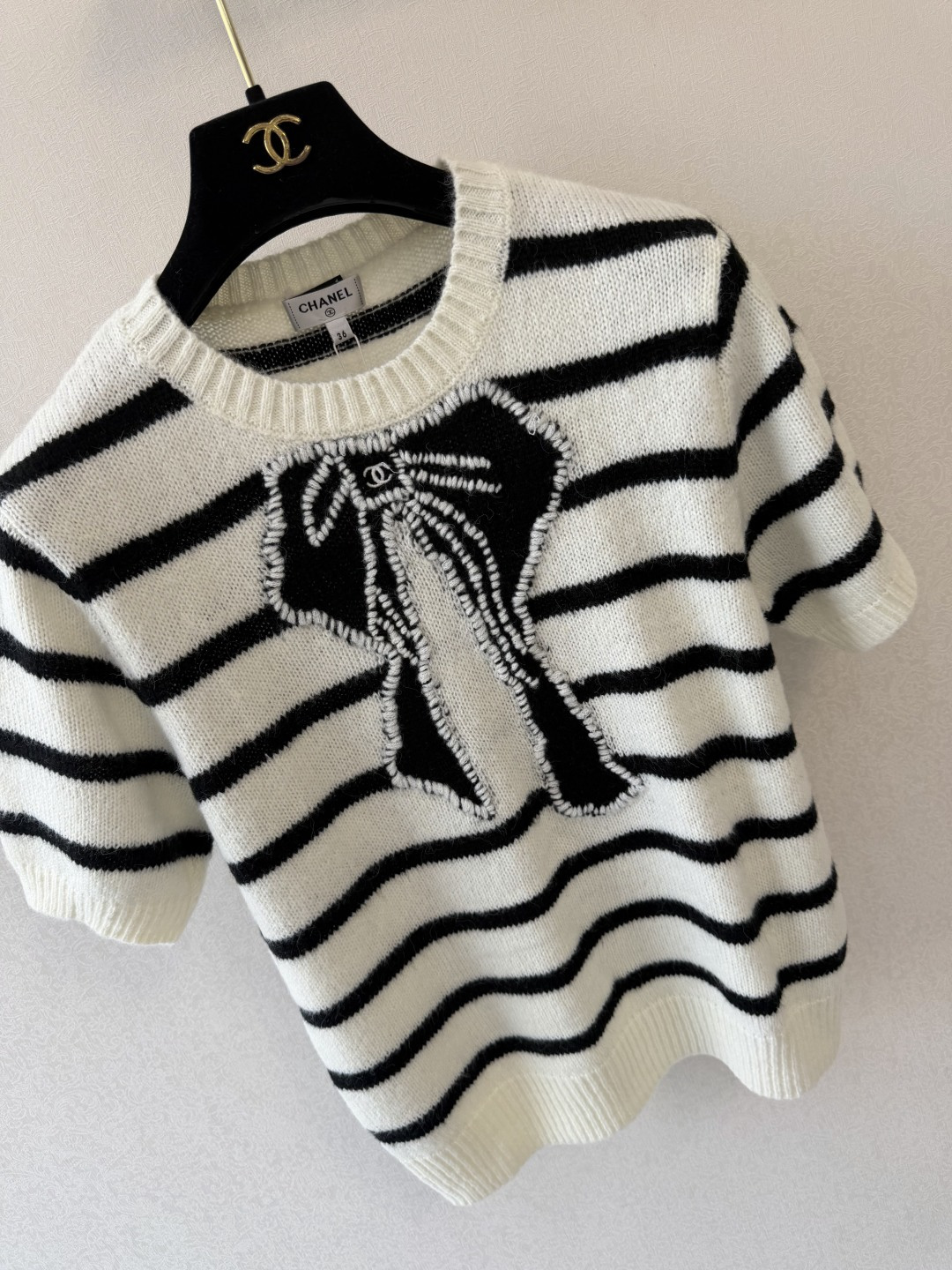 小香新品🆕🆕 圆领短袖💗💗实拍图🆕🆕两色3码