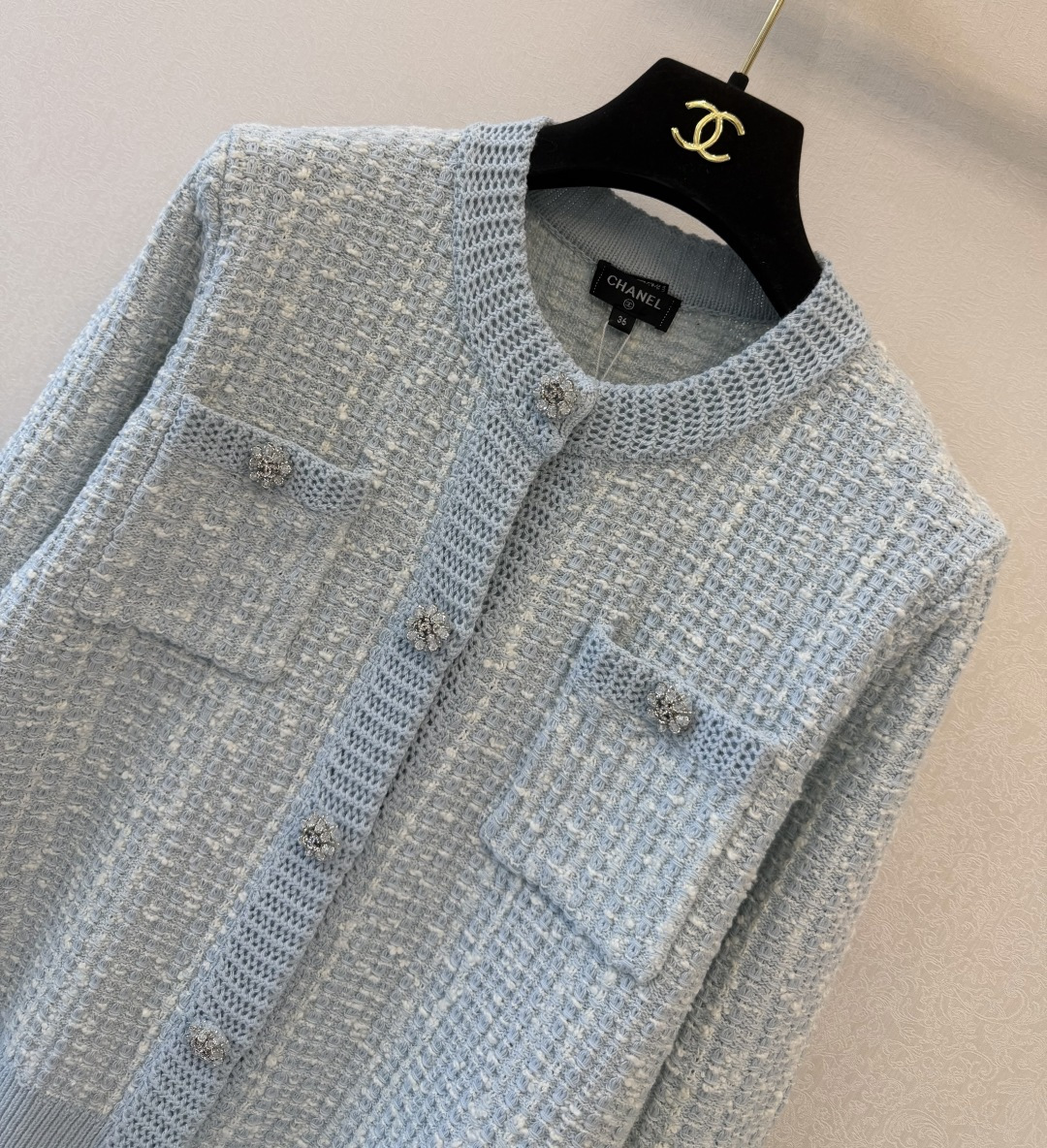 小香新品🆕🆕 圆领长袖开衫💗💗实拍图🆕🆕