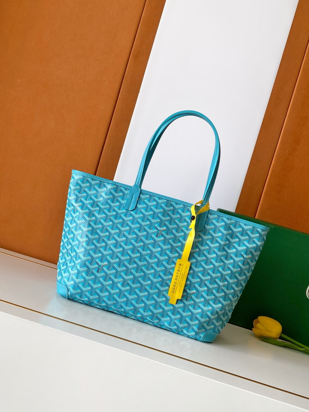 Goyard Artois 手提包 中号 蓝色 人字纹