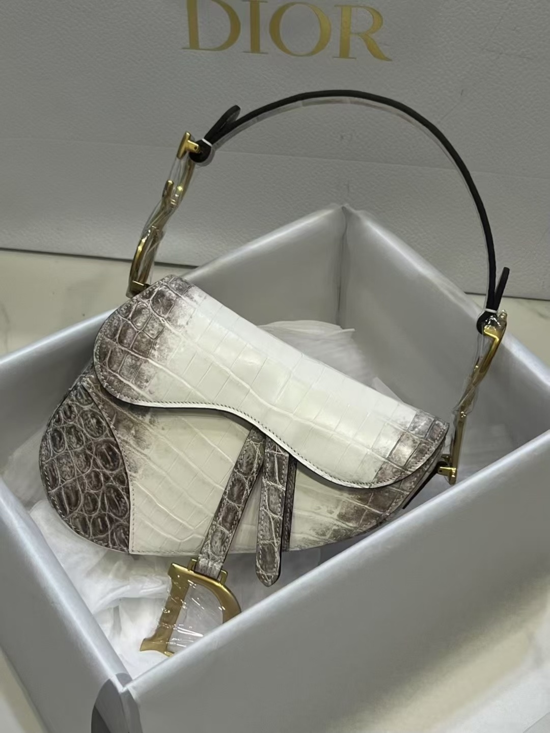 NO:852557,Himalayan crocodile skin Dior saddle bag The unique charm of rare animal skins Customized products, dior, crocodile skin, Hermes,19860909喜马拉雅 鳄鱼皮 Dior 马鞍包 稀有动物皮的独特魅力 客户定制成品,,dior,crocodile skin,Hermes,,Bag