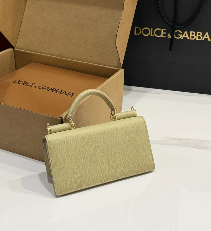 Дольче и Габбана мини-сумка с ручками желтого цвета Dolce & Gabbana