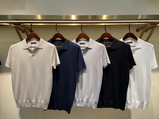 Loro Piana Style Polo T-Shirts - Short Sleeve Knitwear in Multiple Colors 1 Loro Piana Style Polo T-Shirts - Short Sleeve Knitwear in Multiple Colors