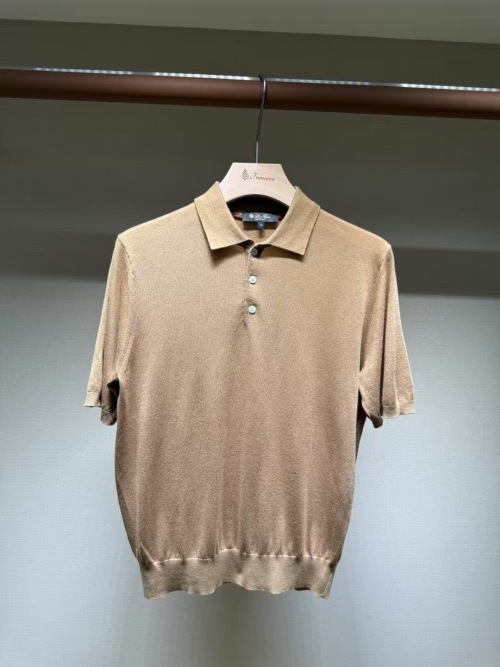 Loro Piana Summer Cashmere Knit Polo Shirt - Lightweight and Comfortable