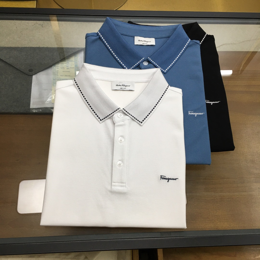 NO:494647,New counter products [Firagó...] New spring and summer products of 2025, fashionable POLO/lamb short sleeves, high-end custom versatile styles, anyone can easily control them. Fully customized fabric craftsmanship, luxurious classic brand logo design on the chest, very high-end, those who understand goods must enter!  The style is perfectly tailored, which shows the aura and highlights the exquisiteness of business men. This is the unique feature, just right slim fit, and the upper body effect is very good!  Counter size M-3XL., T-shirt,alexander wang19860909专柜新品【菲拉格...】 2025春夏新品 时尚POLO/翻领短袖 高级定制百搭款式 任何人都可以轻松驾驭 面料全订制工艺 胸前奢华经典品牌logo设计,非常显档次懂货的必须入！版型完美剪裁 非常精致,显气场,又会凸显商务男士的精致,这就是独到之处,恰到好处的修身,上身效果非常赞！专柜尺码M-3XL.,,T-shirt,alexander wang,Men's clothing