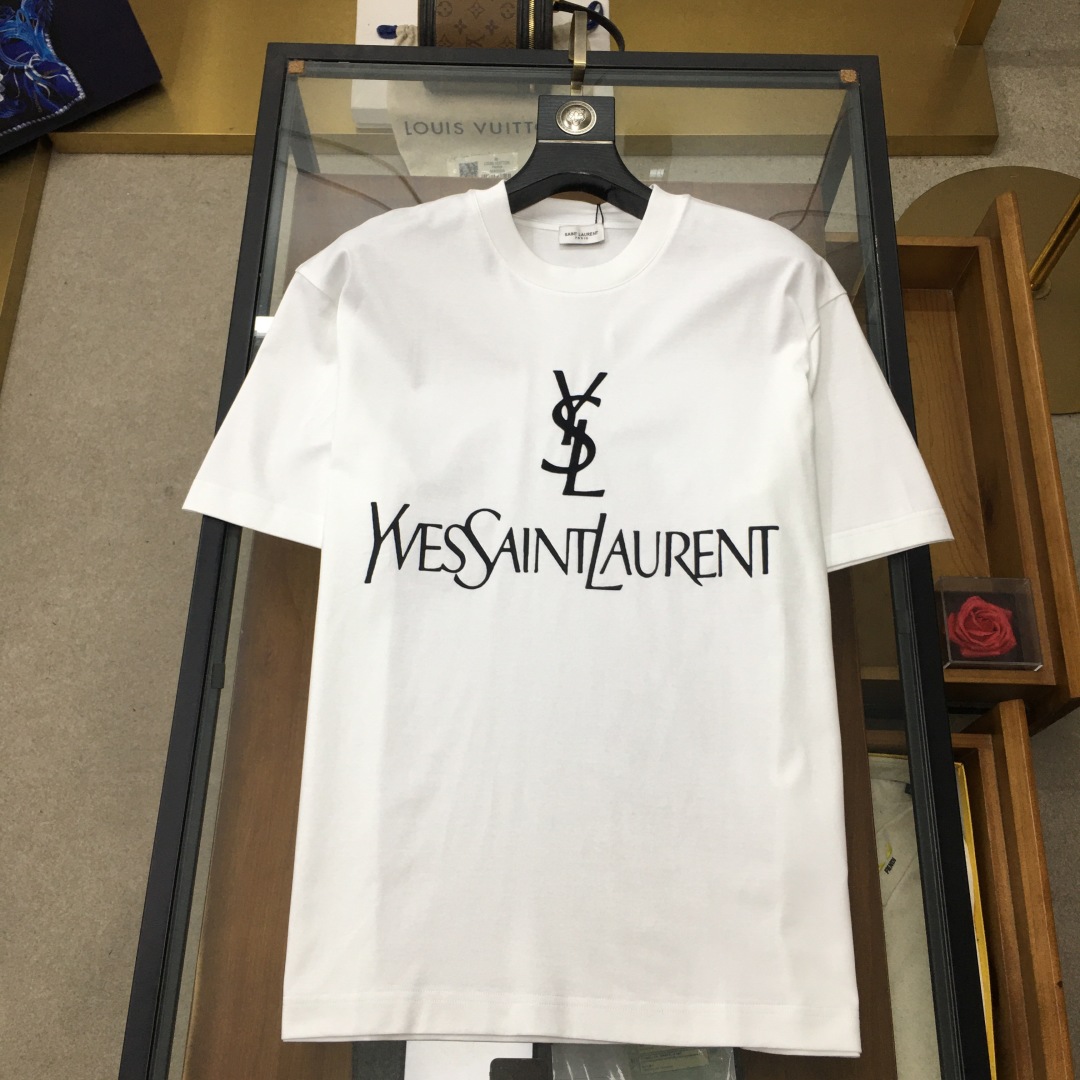 “High-Tech Design T-Shirt Summer 2025: Customized Silk Cotton, Black & White, M-3XL” - 图片 3
