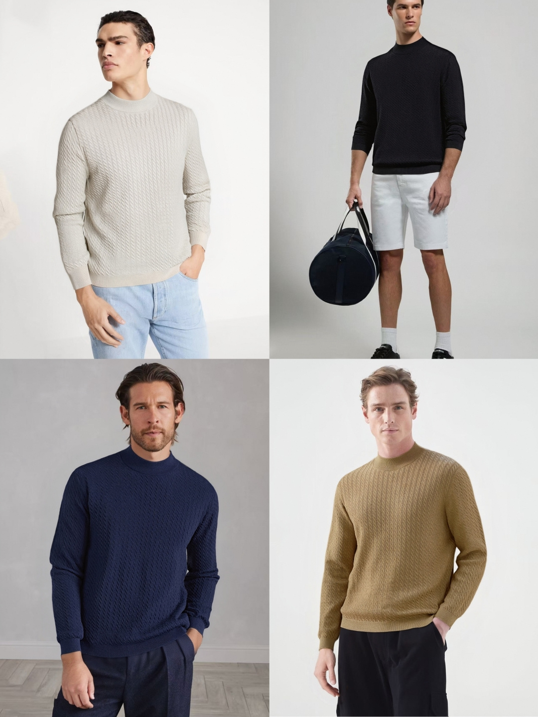 NO:656570,New products at the counter [BC] 25 autumn and winter new BC twist knitted style wool blended sweater, men's old money style casual urban sweater. Shared by top domestic sales channels, top Italian luxury brand Brunello Cuci*elli. Minimalist and elegant design, twist knitted shape, high-end wool blended fabric, showing the brand's luxurious temperament, a must-have for urban men!  All of BC's clothing uses the top fabrics in today's clothing industry, coupled with Italy's unique traditional craftsmanship, which gives the brand the reputation of 'a true luxury product in the clothing industry'. Each piece of clothing will be inspected at least 6 times inside and out before being released to ensure that all quality reaches Brunello Cuci*elli  grade. BC products are undoubtedly the best choice in every aspect. They have to be stylish, have an effective upper body effect, have a tailoring, a design, and are long-lasting. The aristocratic aura of the upper body is irreplaceable, and it’s very classy!  The overall shape is elegant and elegant, and the fabric is made of high-end wool knitted yarn, which has a perfect touch against the skin, a natural drape, and is super comfortable and pleasant to wear next to the body. The texture is different from ordinary knitted fabrics, and the overall wiring workmanship is very clear and meticulous!  High-end fashion products that are visible to the naked eye!  Size M-3XL Color Black Camel Milk White Royal Blue Bust 100 Shoulder Width 43 Sleeve Length 62 Clothes Length 67 L Bust 104 Shoulder Width 44 Sleeve Length 63 Clothes Length 68  3XL, bust 116, shoulder width 47, sleeve length 66, dress length 71. Size recommendation: Wear M size under 130 catties, L size if 130-145 catties, XL size if 145-160 catties, 2XL size if 160-175 kg, 3XL size, 175-185 catties, brunello cucinelli, sweaters, alexander wang19860909专柜新品【BC】 25秋冬新款BC麻花针织造型羊毛混纺毛衣,男士老钱风休闲都市针织衫.顶级内销渠道分享,意大利顶级奢侈品牌Brunello Cuci*elli.极简大气的设计,麻花针织造型,高端羊毛混纺面料,呈现出品牌的奢华气质范儿,都市型男必备！ BC所有服饰均选用现今服装界最顶级的面料,加上意大利得天独厚的传统手工艺使得该品牌又有 “服装界真正的奢侈品” 之美誉.每件服饰在面世前至少会被里里外外检查6遍以上,以保证所有的品质都能达到Brunello Cuci*elli 的级别.BC的东西无论是哪个方面无疑都是最好的选择,要款式有款式,要上身效果有效果,要剪裁有剪裁,要设计有设计,而且经久不衰,上身的贵族气场无法替代,并且很有档次！ 整体造型大气典雅,面料采用高端羊毛针织纱线,触肤感完美,垂感自然,贴身穿做超级舒适宜人.质感区分普通针织面料,整体走线做工非常明朗缜密！肉眼可辨的高端的时尚产物！尺码M-3XL 颜色黑色 驼色 奶白 宝蓝 M码 胸围100 肩宽43 袖长62 衣长67 L码 胸围104 肩宽44 袖长63 衣长68 XL码胸围108 肩宽45 袖长64 衣长69 2XL码 胸围112 肩宽46 袖长65 衣长70 3XL码 胸围116 肩宽47 袖长66 衣长71 尺码推荐 130斤以内穿M码,130-145斤穿L码,145-160斤穿XL码,160-175斤穿2XL码,175-185斤穿3XL码,,brunello cucinelli,sweaters,alexander wang,Men's clothing