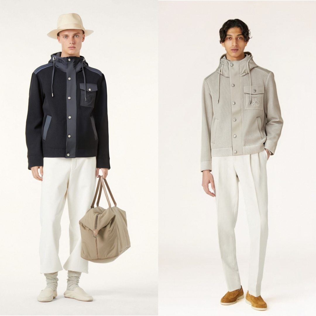 NO:690525,New products in the counter [LP] 2025 autumn and winter new products in the men's counter hooded knitted wool jacket. Selected blended fabrics 50 wool + 23 acrylic + 17 polyester fiber spandex. Comfortable lining 37 polyester + 63 nylon blend. Simple design hooded drawstring + symmetrical large pocket + left chest pocket design brand logo 48-56 (model 173, 143 catties upper body size 50), loro piana, jackets  & coats,hats,19860909专柜新品【LP】 2025秋冬男士专柜新品连帽针织羊毛外套 精选混纺面料50羊毛+23腈纶+17聚酯纤维氨纶 舒适内衬37聚酯纤维+63锦纶混纺 简约设计连帽抽绳+对称大口袋+左胸口袋设计品牌logo标识 48-56（模特173,143斤上身50码）,,loro piana,jackets & coats,hats,,Men's clothing