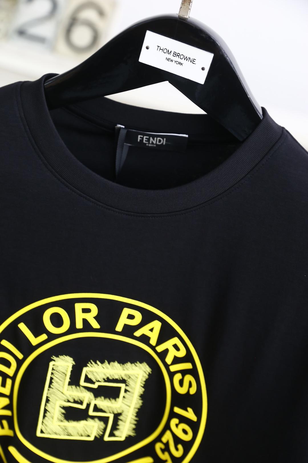 🔥芬迪/Fe*di.2025夏季新品男士圆领短袖🍃胸前奢华品牌字母LOGO标识标注👍🏼上身就能体会这款设