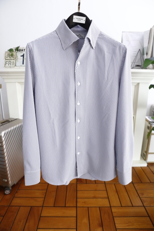 Hermes Striped Shirt - Classic Men's Style, Summer Collection 1 Hermes Striped Shirt - Classic Men's Style, Summer Collection