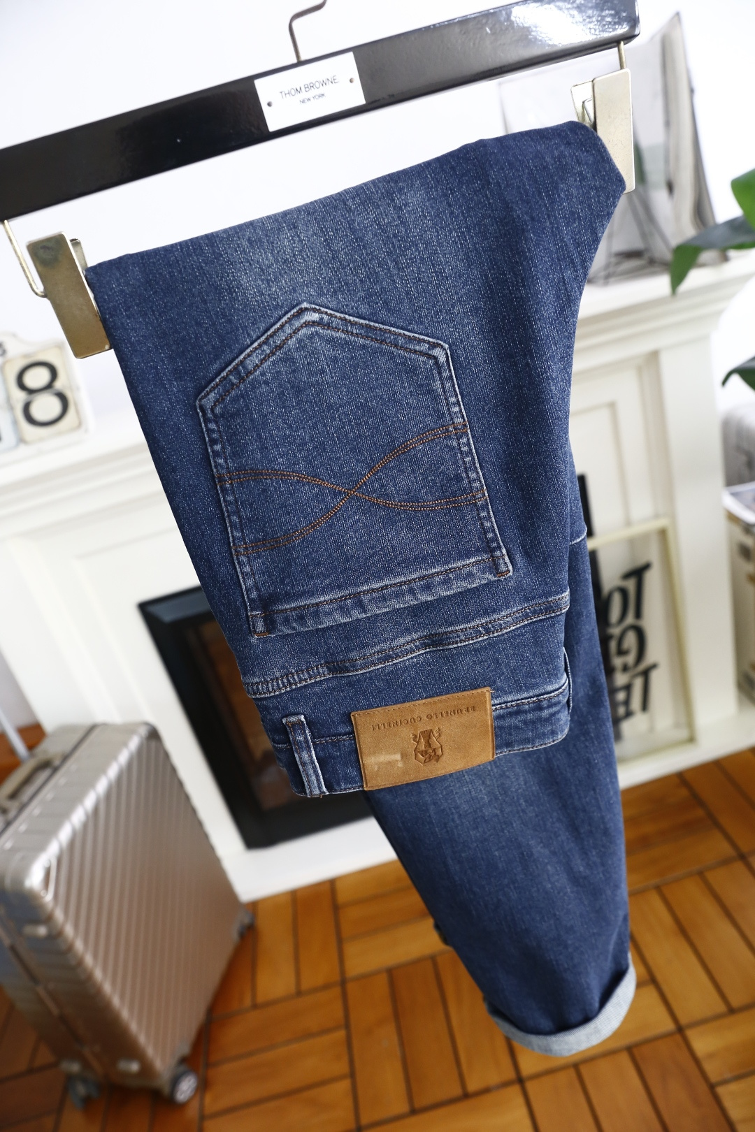 🔥Brunello Cucinelli.
秋季新品原单高端男士牛仔裤！奢华经典品牌字母LOGO配饰 专柜