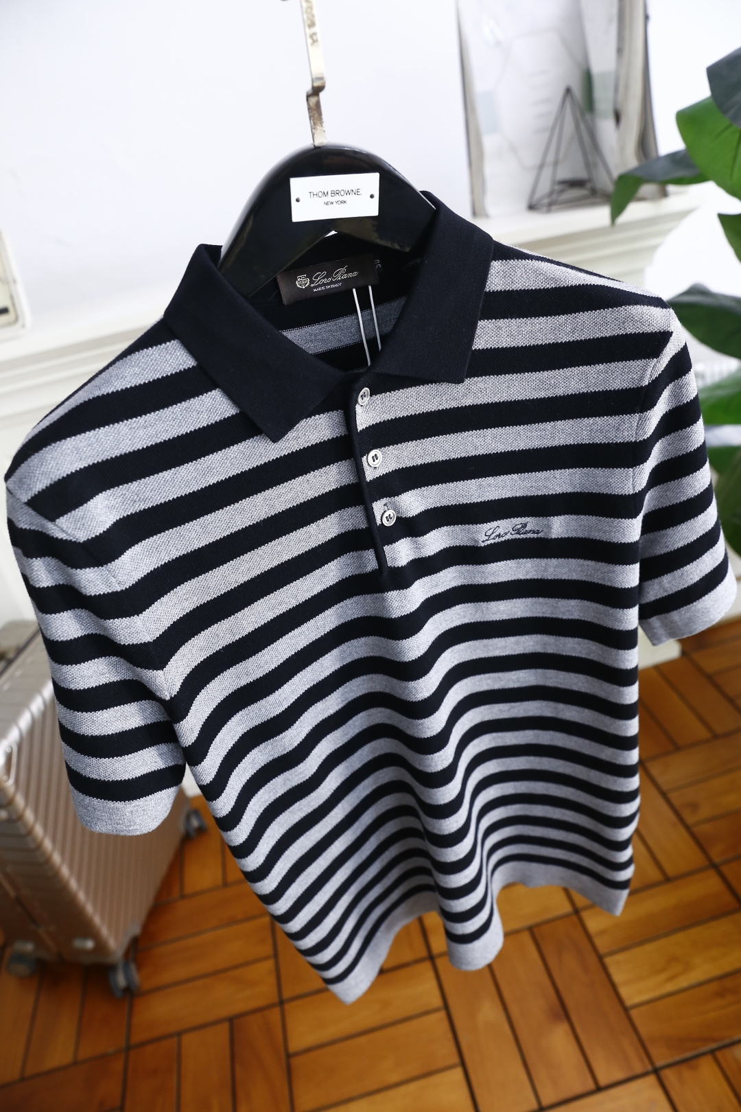 🔥lP🆕.2025秋季新品男士条纹翻领POLO针织衫👍🏼高级定制百搭款式 任何人都可以轻松驾驭 采用高档