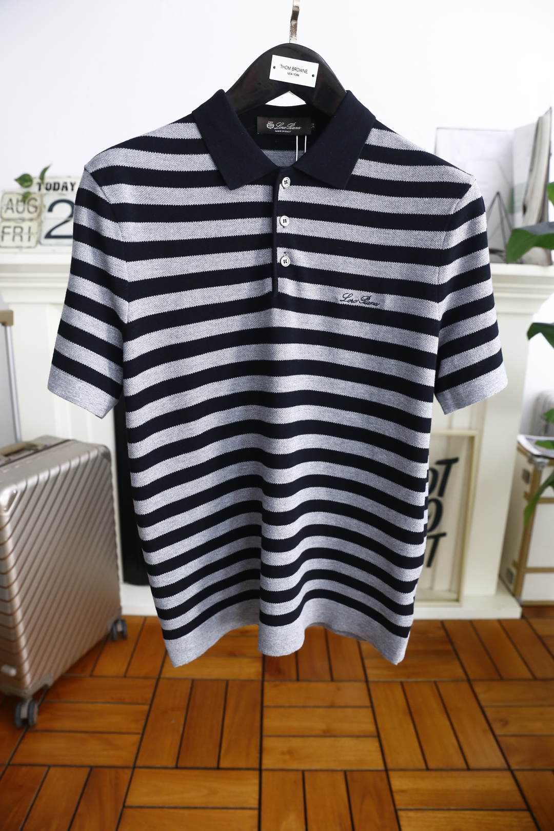 🔥lP🆕.2025秋季新品男士条纹翻领POLO针织衫👍🏼高级定制百搭款式 任何人都可以轻松驾驭 采用高档