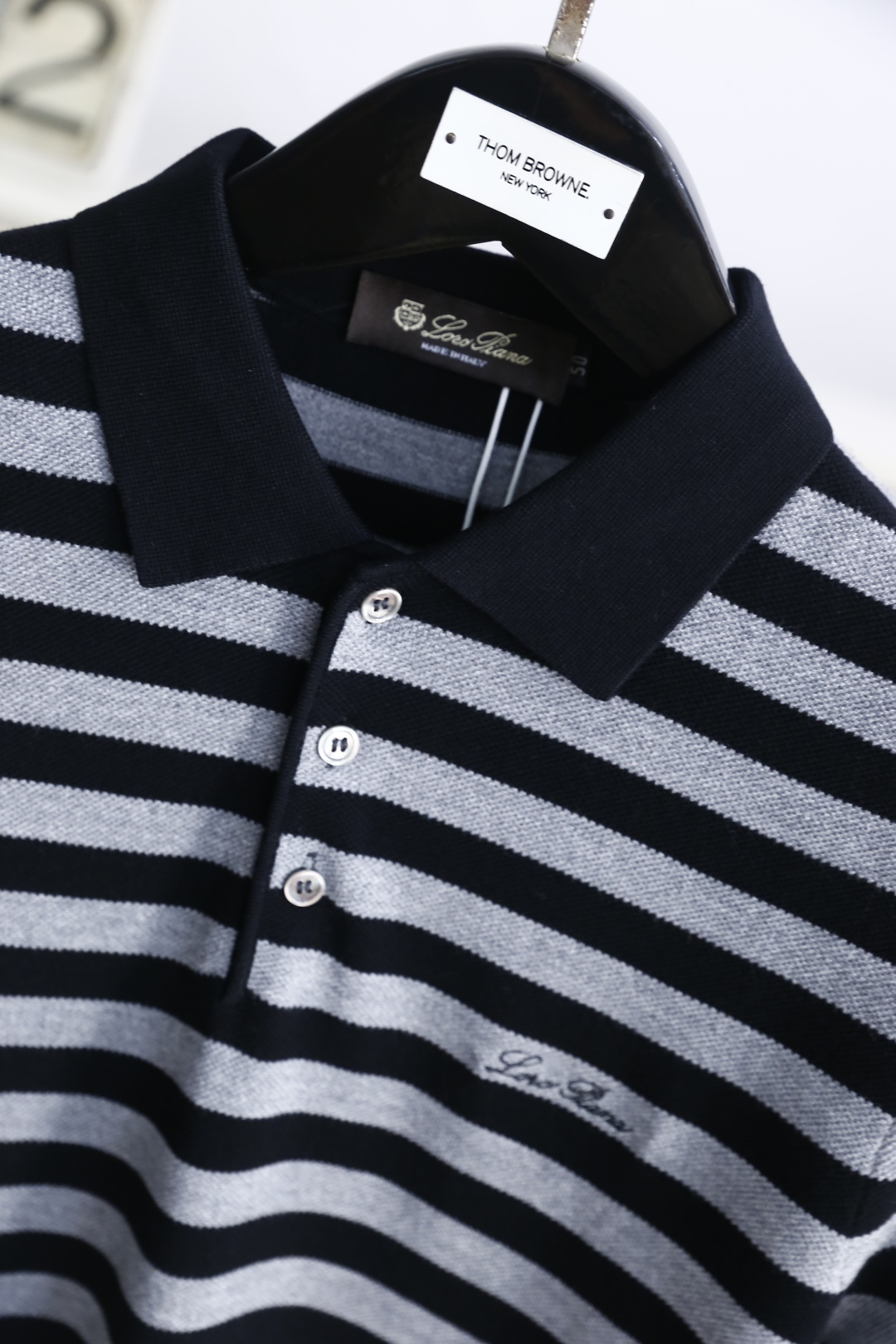 🔥lP🆕.2025秋季新品男士条纹翻领POLO针织衫👍🏼高级定制百搭款式 任何人都可以轻松驾驭 采用高档