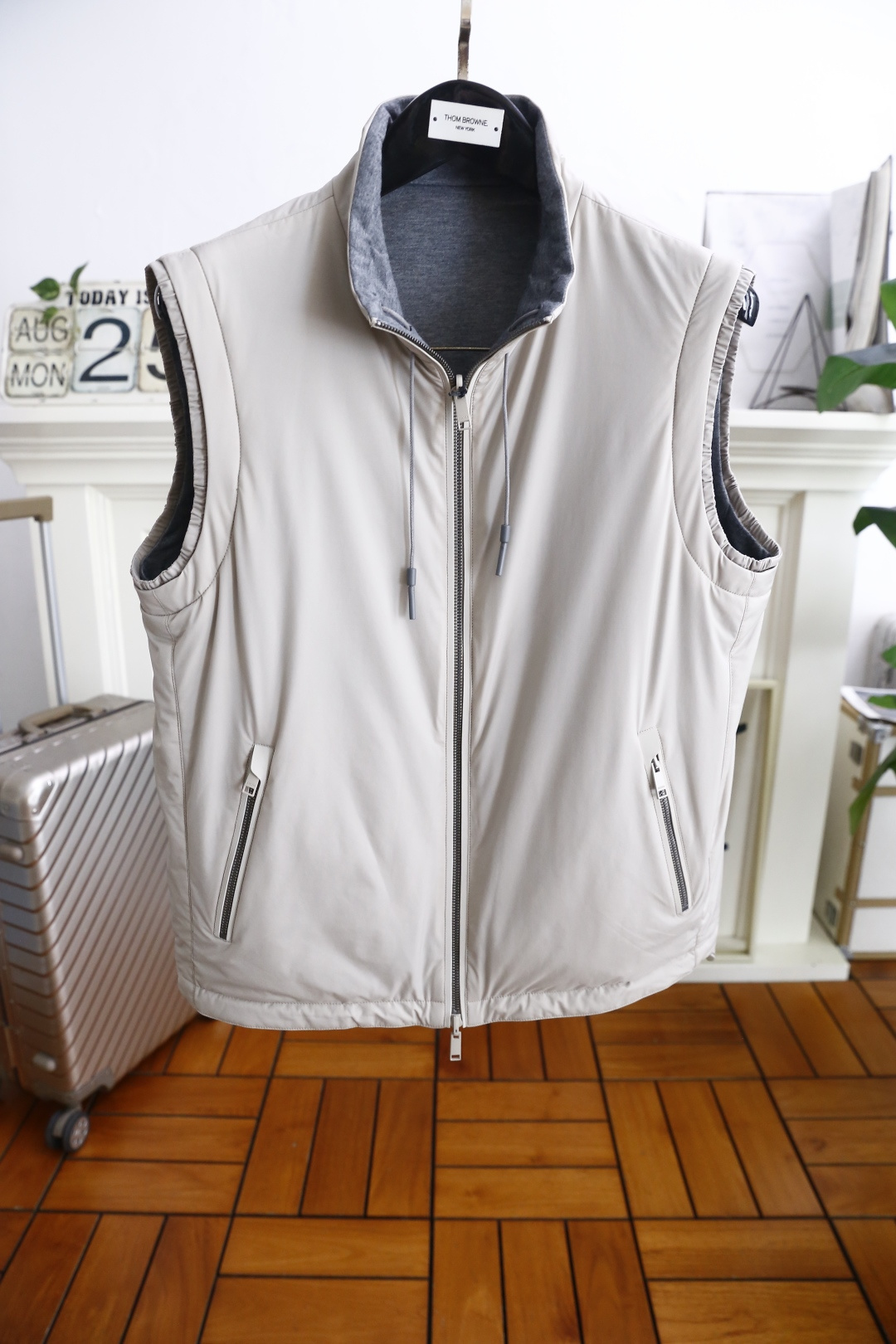 🔥杰尼*/Ze*na.2025秋季男士新品双面可穿薄棉马甲！奢华经典品牌原版字母LOGO设计😎男士商务休