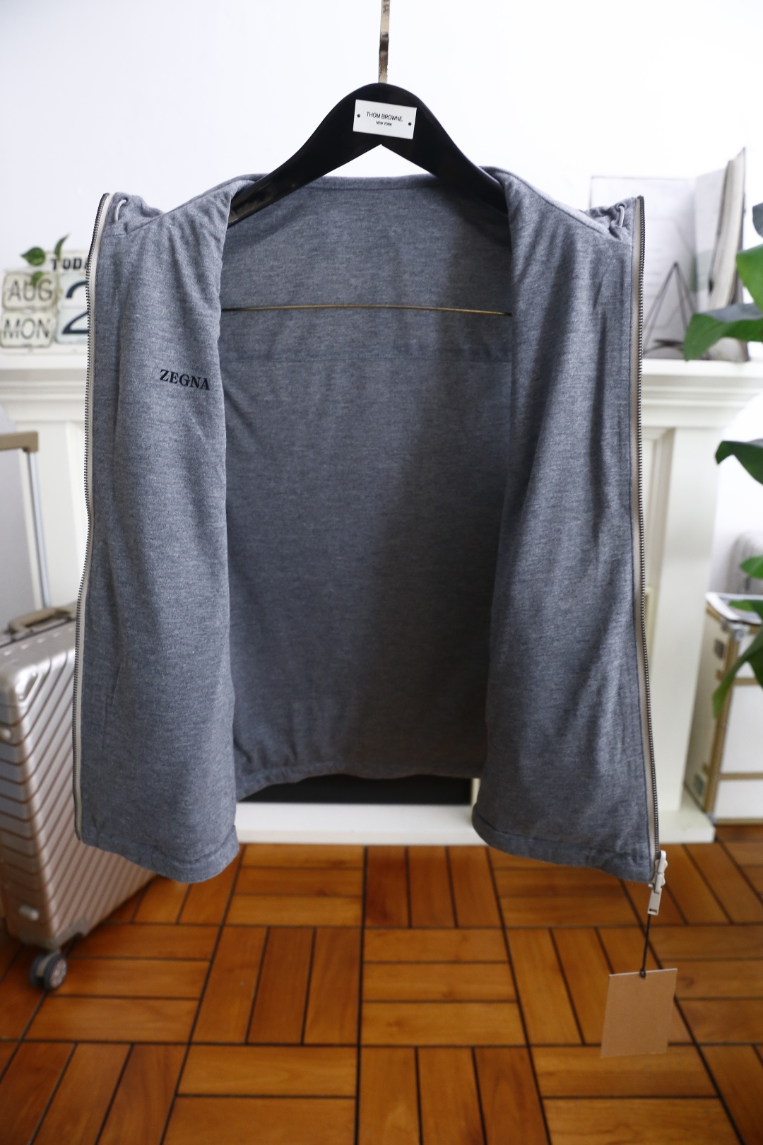 🔥杰尼*/Ze*na.2025秋季男士新品双面可穿薄棉马甲！奢华经典品牌原版字母LOGO设计😎男士商务休