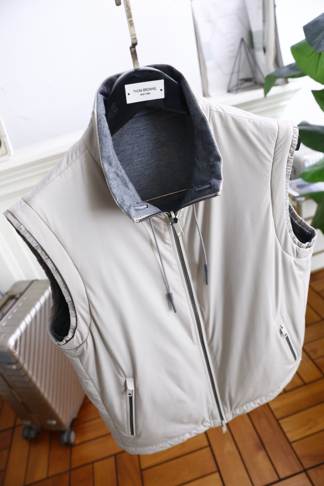 🔥杰尼*/Ze*na.2025秋季男士新品双面可穿薄棉马甲！奢华经典品牌原版字母LOGO设计😎男士商务休