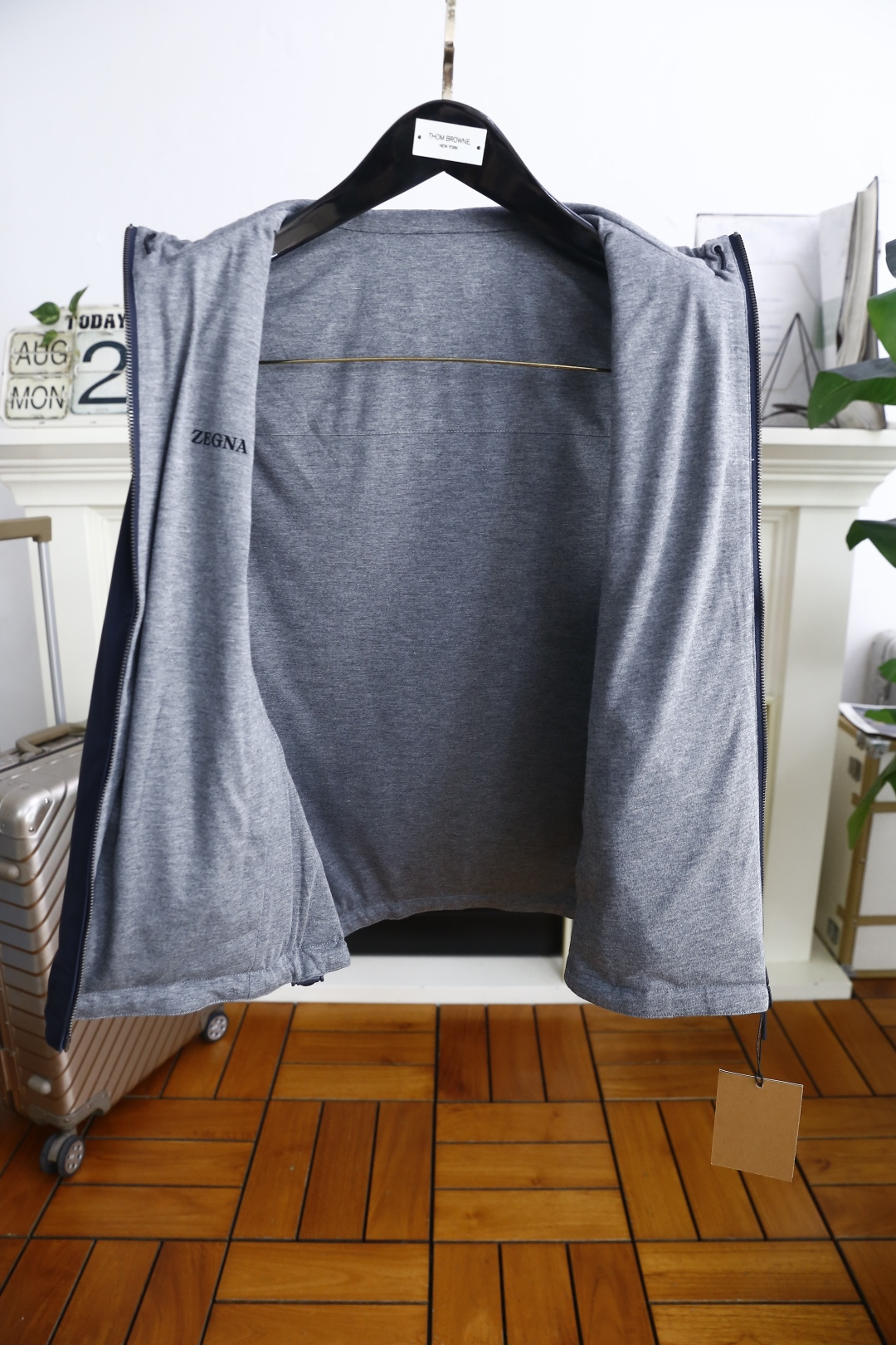 🔥杰尼*/Ze*na.2025秋季男士新品双面可穿薄棉马甲！奢华经典品牌原版字母LOGO设计😎男士商务休