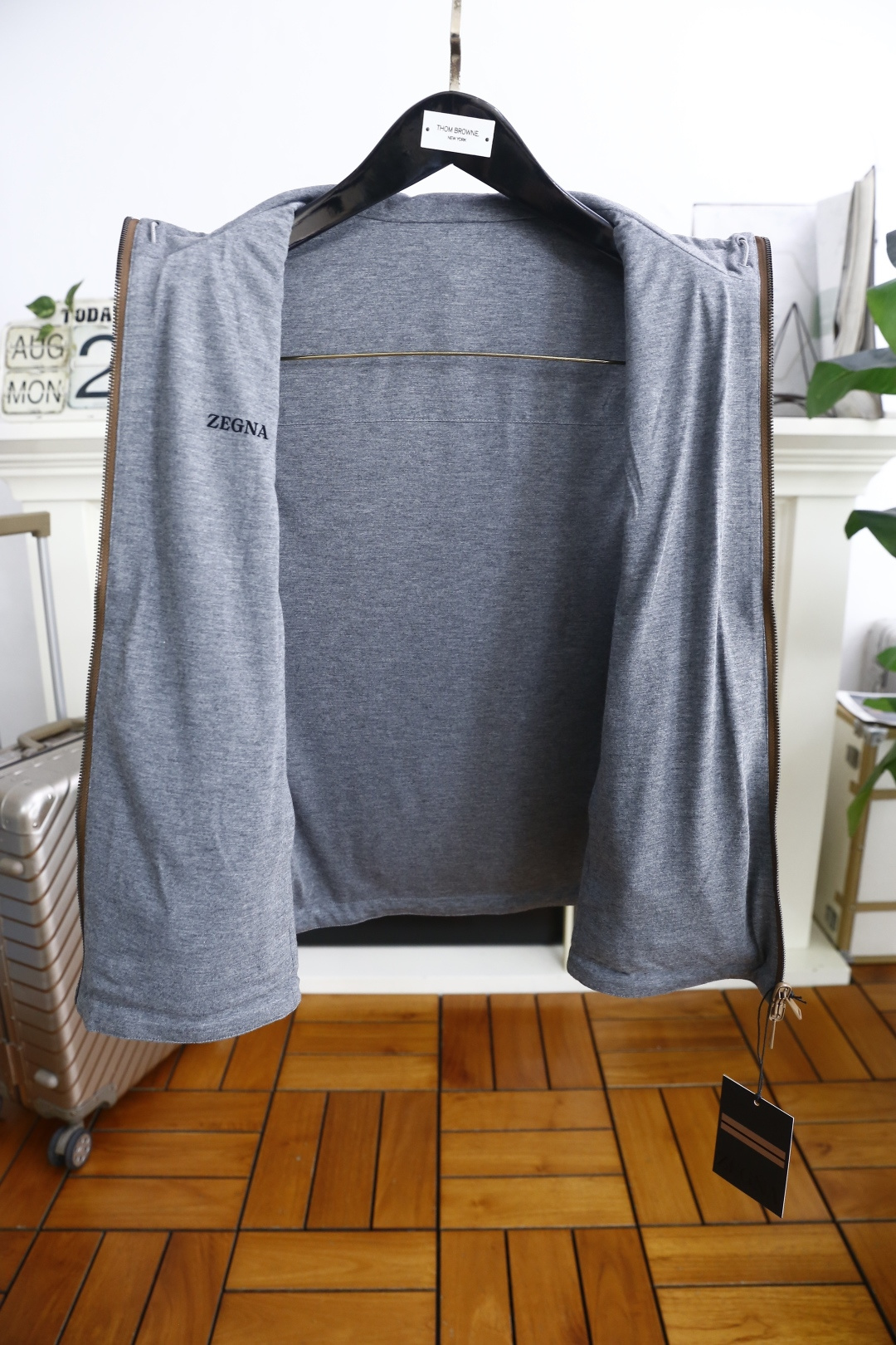 🔥杰尼*/Ze*na.2025秋季男士新品双面可穿薄棉马甲！奢华经典品牌原版字母LOGO设计😎男士商务休