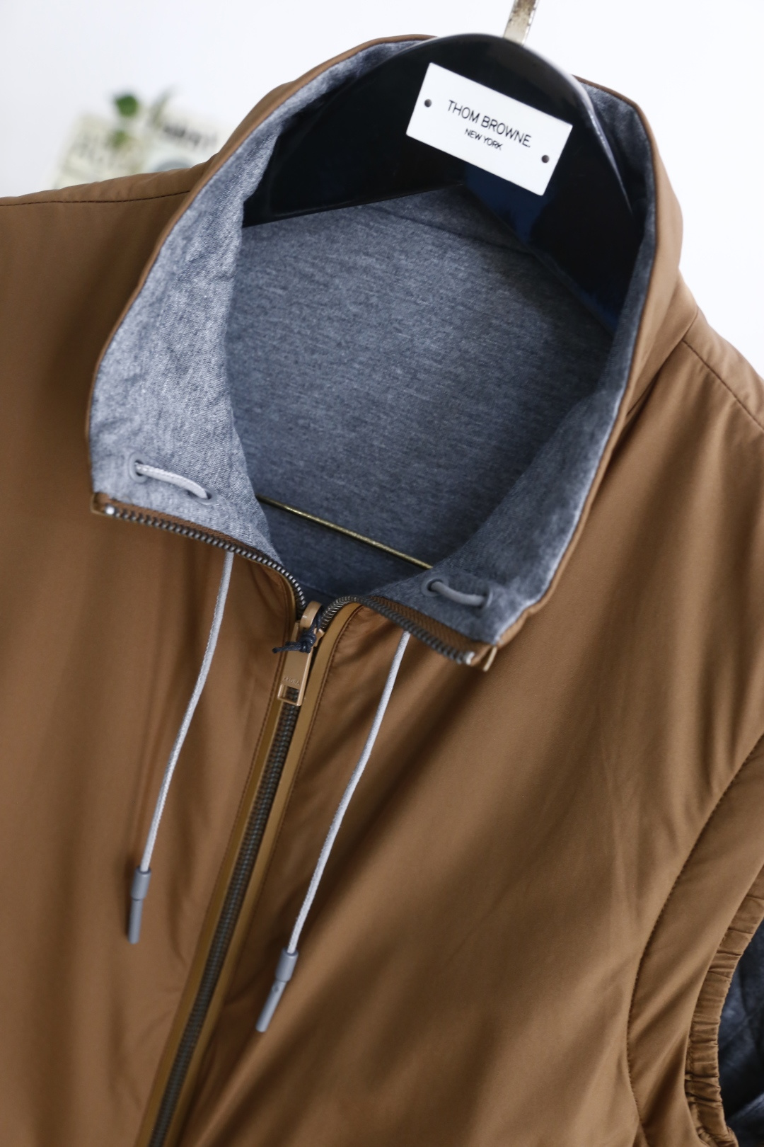 🔥杰尼*/Ze*na.2025秋季男士新品双面可穿薄棉马甲！奢华经典品牌原版字母LOGO设计😎男士商务休