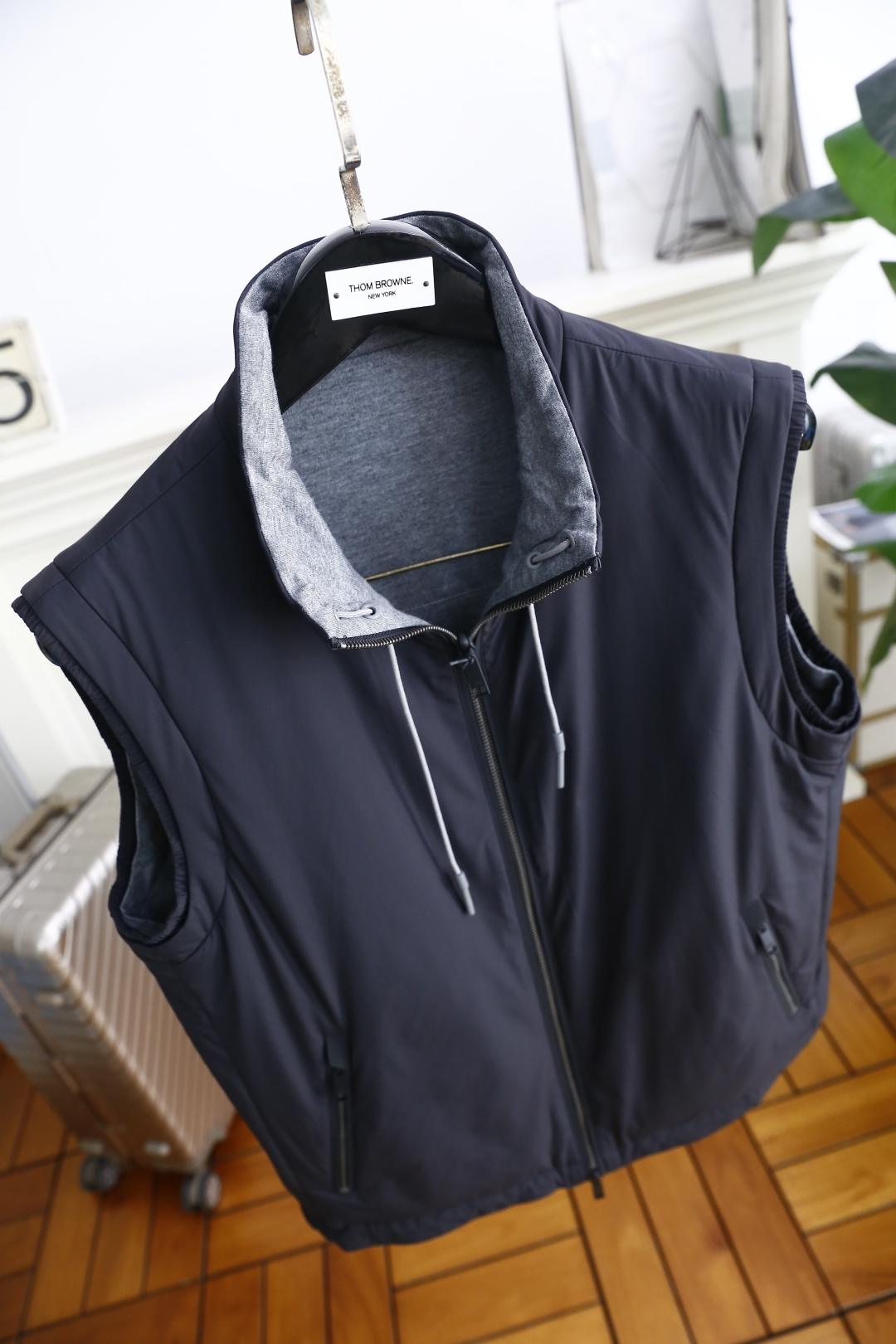 🔥杰尼*/Ze*na.2025秋季男士新品双面可穿薄棉马甲！奢华经典品牌原版字母LOGO设计😎男士商务休