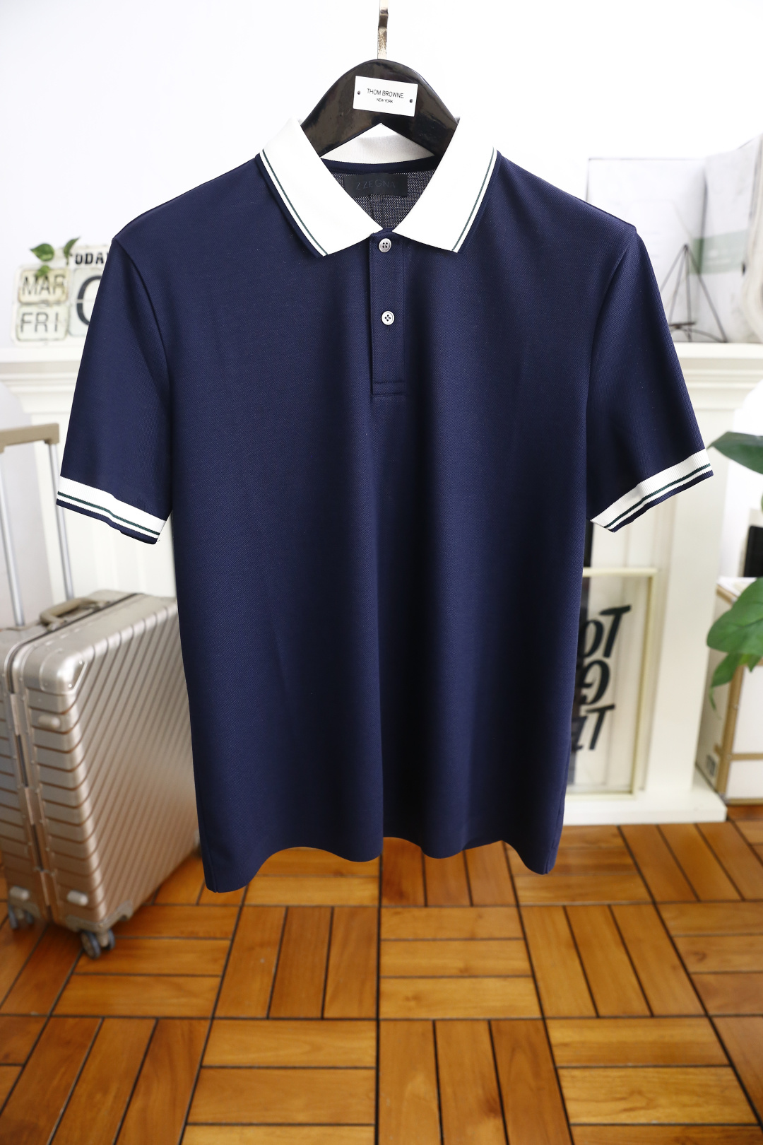 🔥杰尼*/Zeg*a.夏季最后一批翻领短袖回货😎😎25男士经典翻领POLO衫！重磅级尤物单品，新形态雅痞
