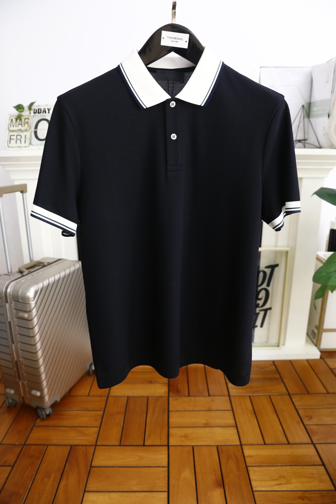 🔥杰尼*/Zeg*a.夏季最后一批翻领短袖回货😎😎25男士经典翻领POLO衫！重磅级尤物单品，新形态雅痞