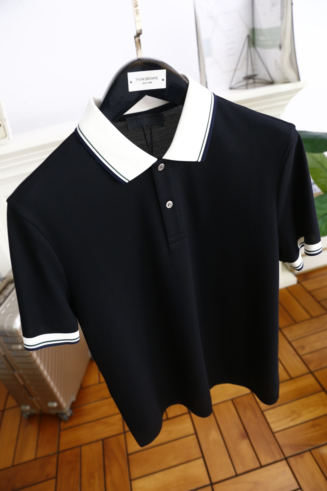 🔥杰尼*/Zeg*a.夏季最后一批翻领短袖回货😎😎25男士经典翻领POLO衫！重磅级尤物单品，新形态雅痞