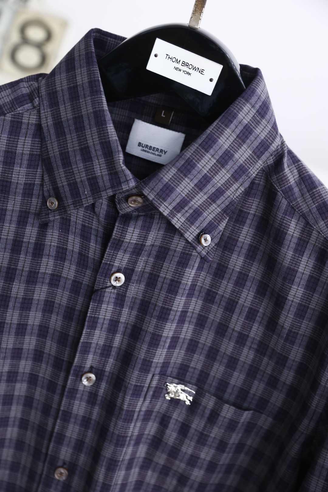 🔥巴宝丽/Burb*rry.25新品男士时尚经典格子衬衫👔上身超帅！欧洲专柜同款单品，随意百搭！奢华经典