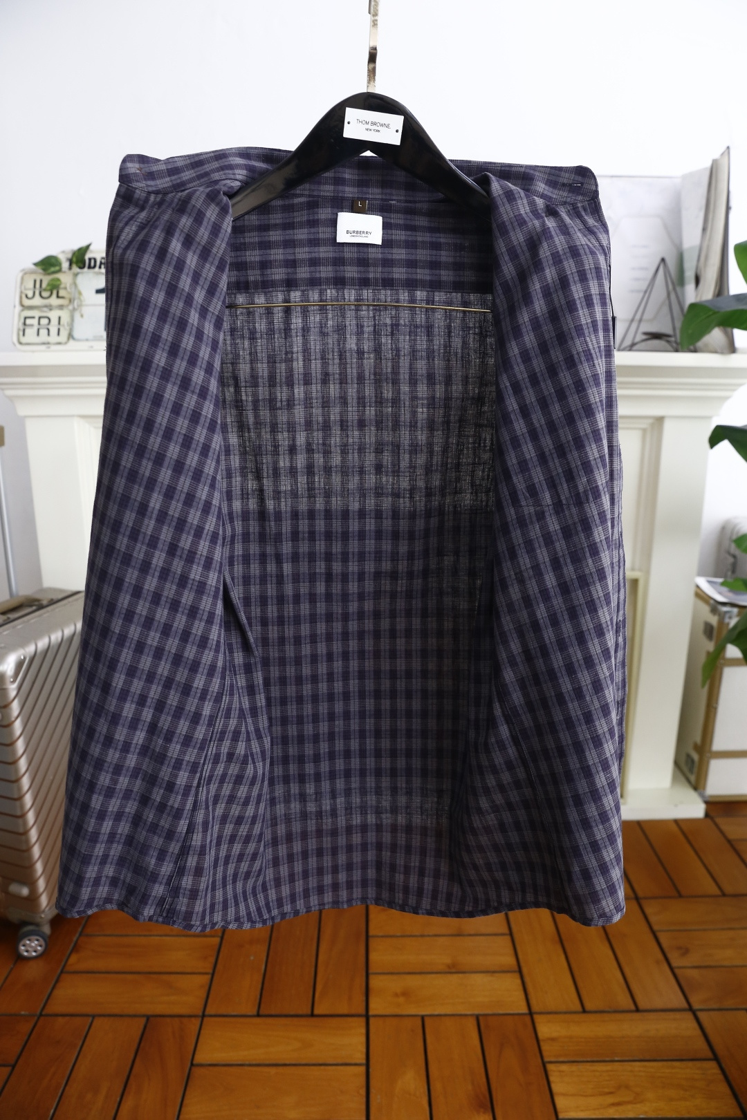 🔥巴宝丽/Burb*rry.25新品男士时尚经典格子衬衫👔上身超帅！欧洲专柜同款单品，随意百搭！奢华经典