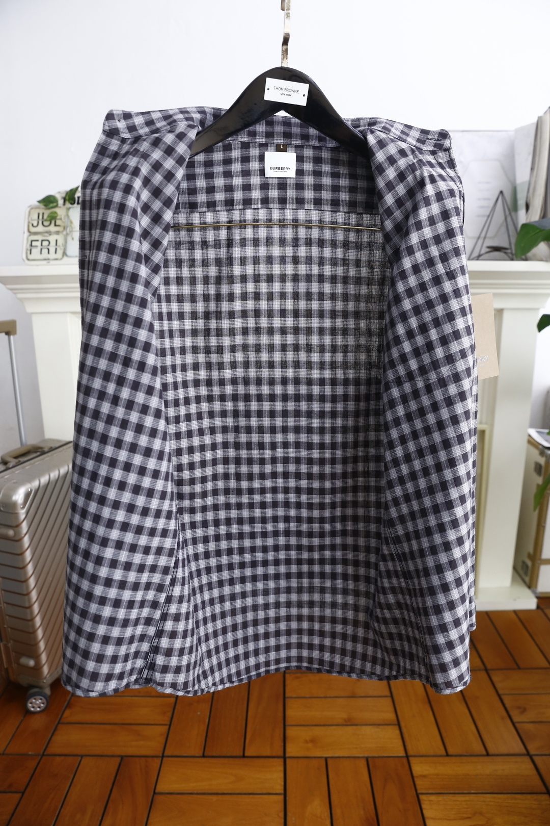 🔥巴宝丽/Burb*rry.25新品男士时尚经典格子衬衫👔上身超帅！欧洲专柜同款单品，随意百搭！奢华经典