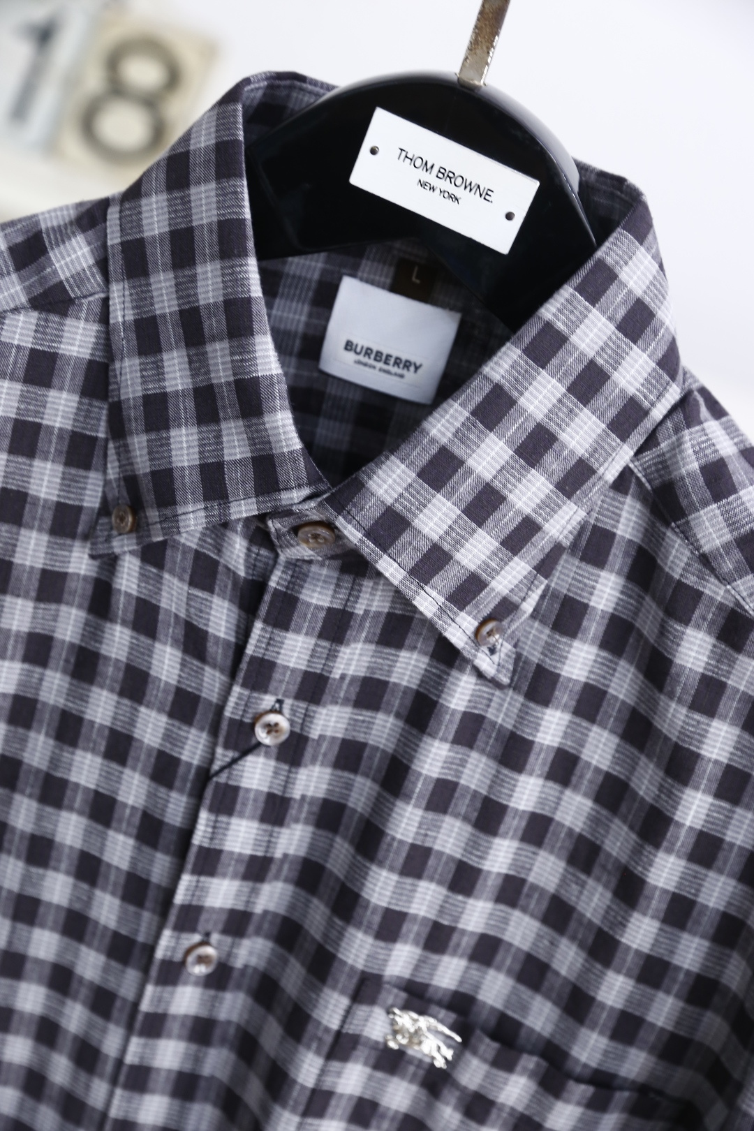 🔥巴宝丽/Burb*rry.25新品男士时尚经典格子衬衫👔上身超帅！欧洲专柜同款单品，随意百搭！奢华经典