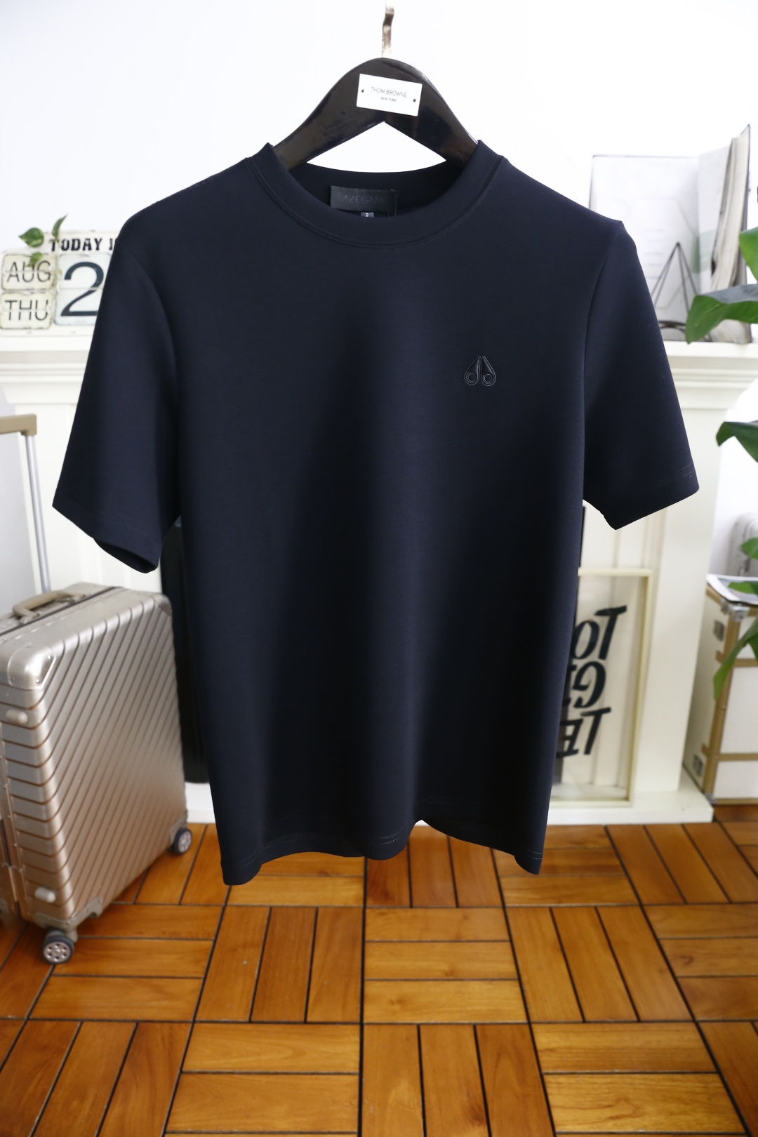 🔥杰尼亚.2025秋季新款！时尚男士圆领短袖🍃采用进口舒适莫代尔棉面料👍衣橱里不可或缺的百搭利器，市面罕