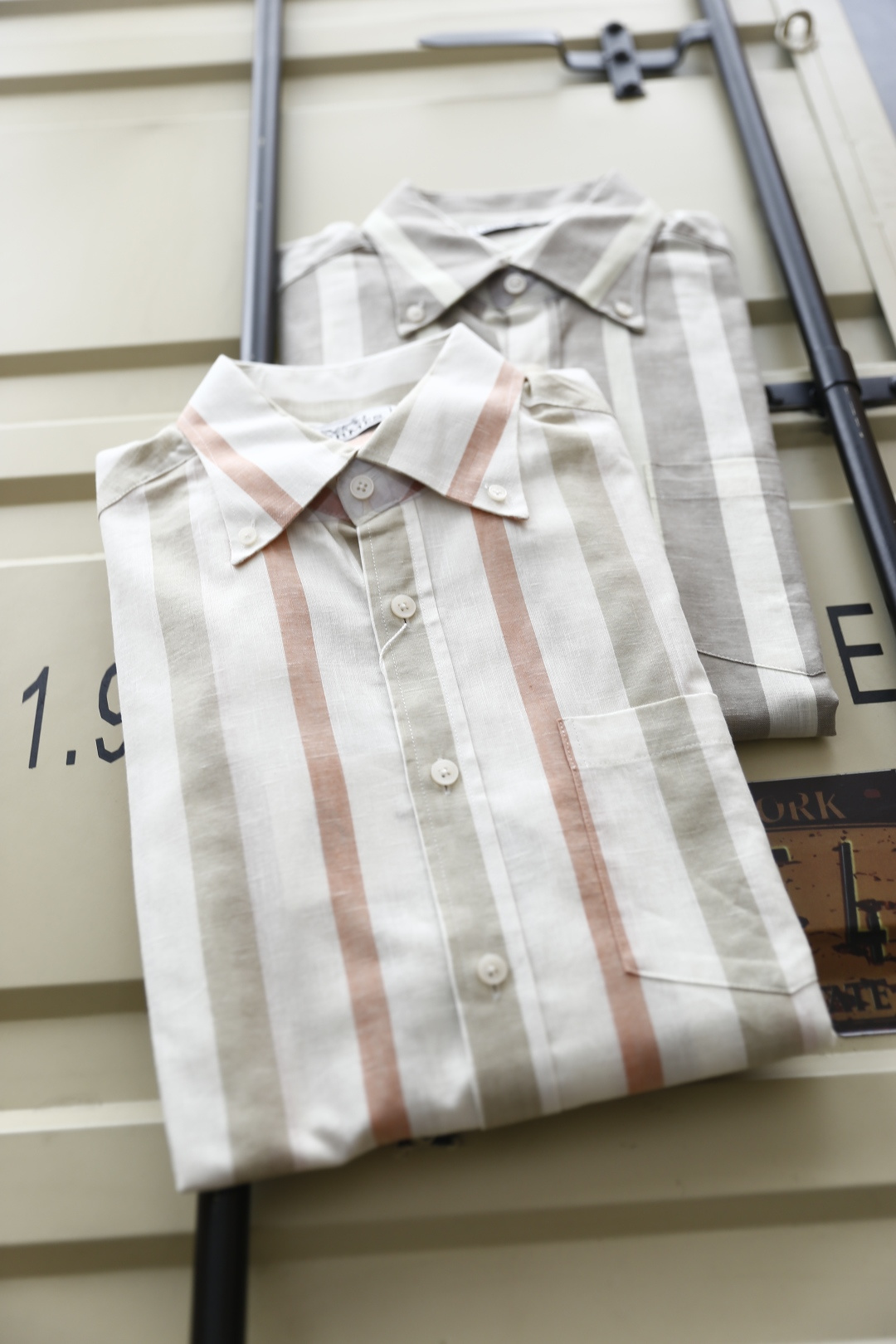 🔥爱马仕/Her*es.25秋季男士新品时尚经典条纹衬衫👔上身超帅！欧洲专柜同款单品，随意百搭！奢华经典