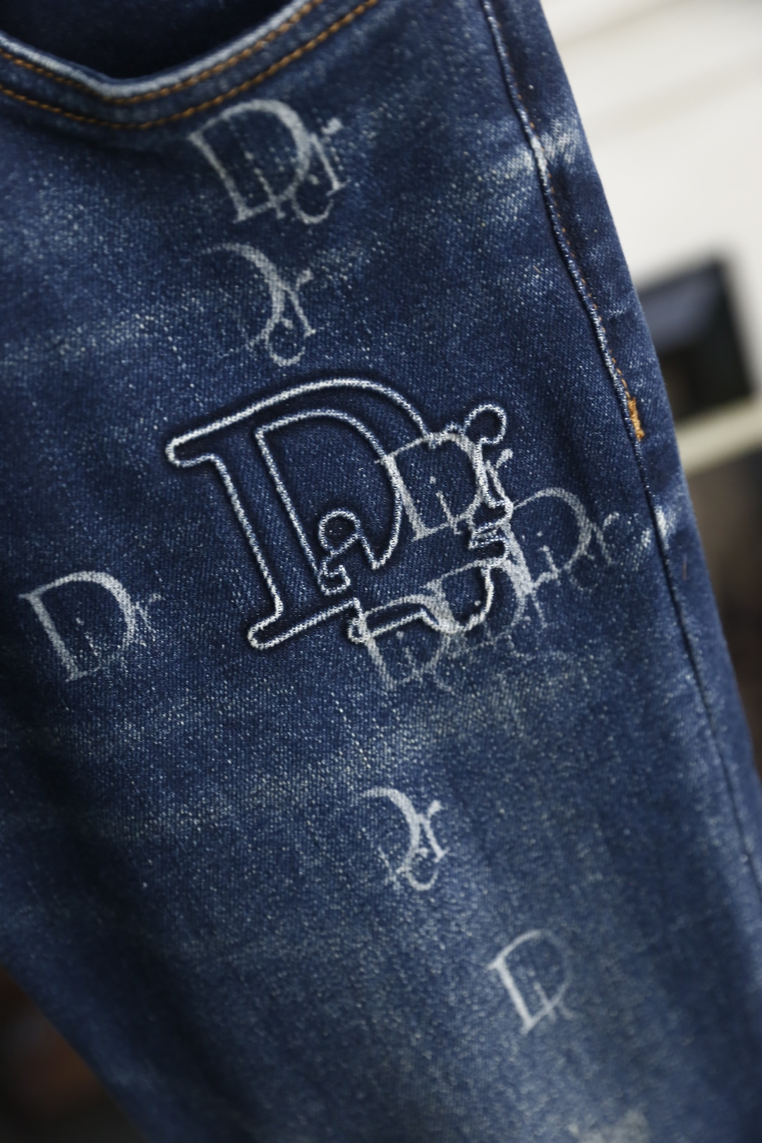 🔥迪奥/Chr*stian Dior.25秋季新品时尚男士牛仔裤👖采用客供水洗弹力牛仔裤！奢华经典品牌L