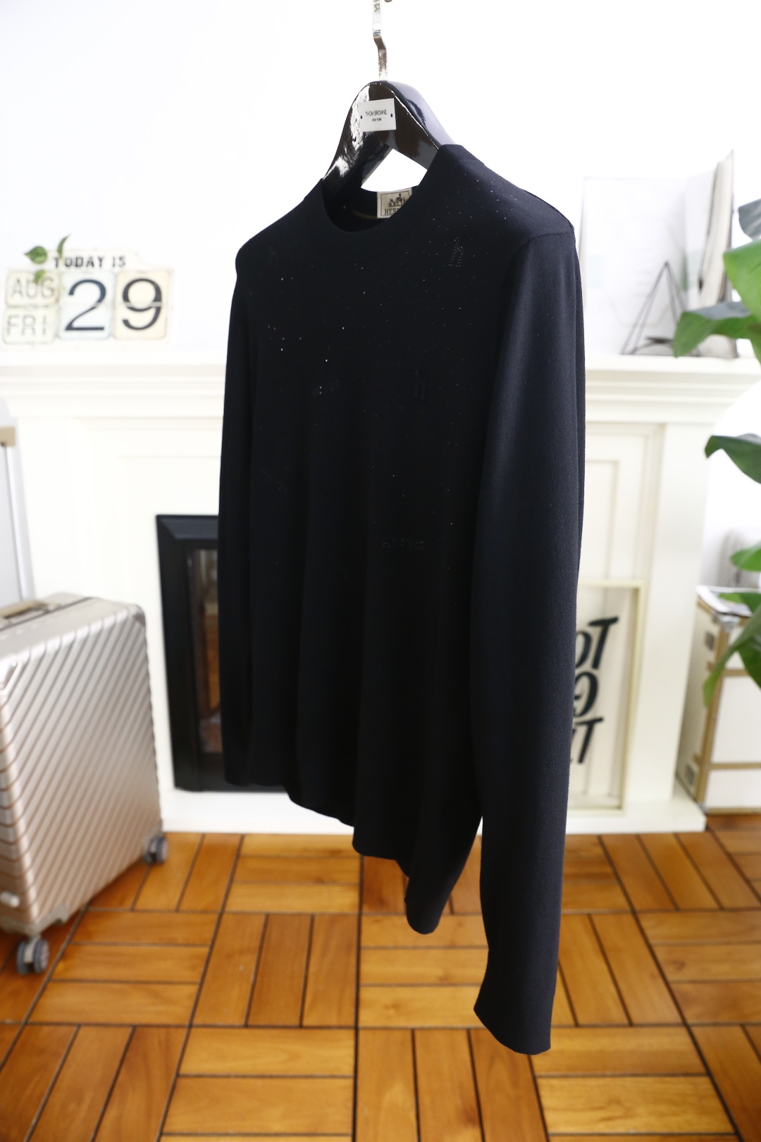 🔥爱马4/Her*es.2025秋季新品🆕时尚百搭圆领长袖针织衫🧶奢华品牌经典元素LOGO设计👍🏻走线更