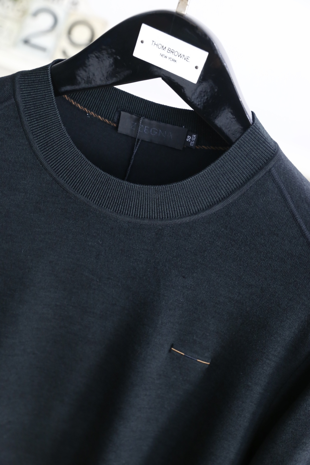 🔥杰尼*/Ze*na.2025秋季新品男士针织长袖衫👍🏼时尚经典圆领设计！奢华经典品牌元素设计👍高级定制