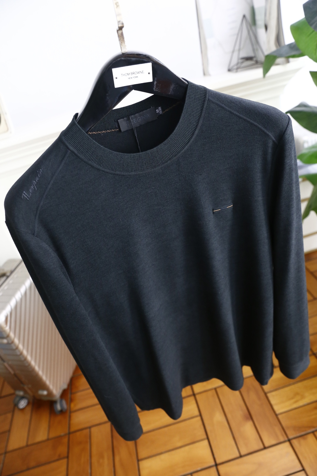 🔥杰尼*/Ze*na.2025秋季新品男士针织长袖衫👍🏼时尚经典圆领设计！奢华经典品牌元素设计👍高级定制