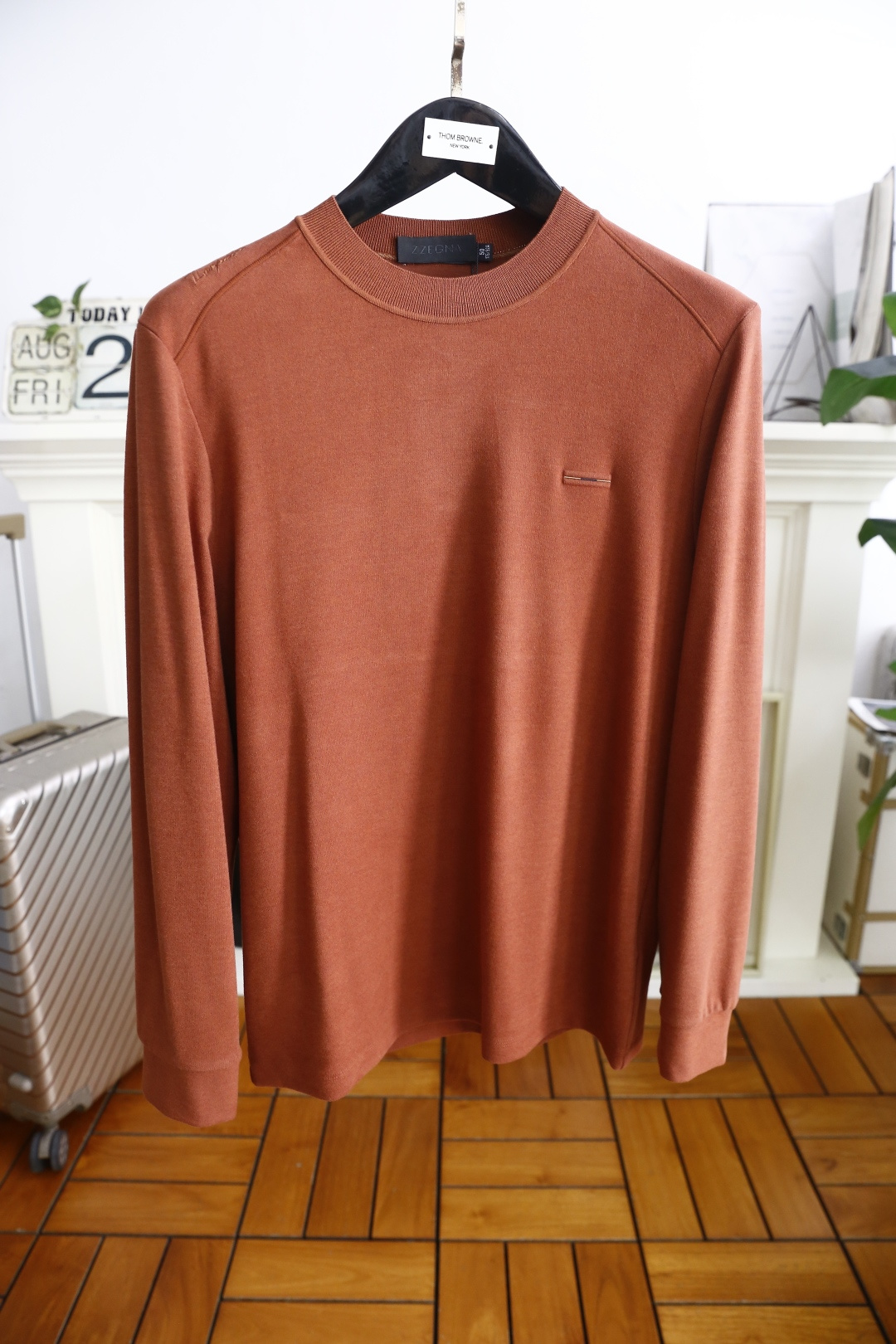 🔥杰尼*/Ze*na.2025秋季新品男士针织长袖衫👍🏼时尚经典圆领设计！奢华经典品牌元素设计👍高级定制