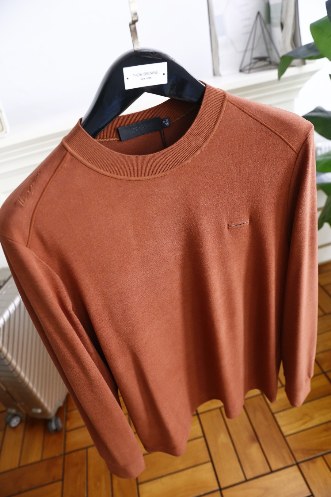 🔥杰尼*/Ze*na.2025秋季新品男士针织长袖衫👍🏼时尚经典圆领设计！奢华经典品牌元素设计👍高级定制