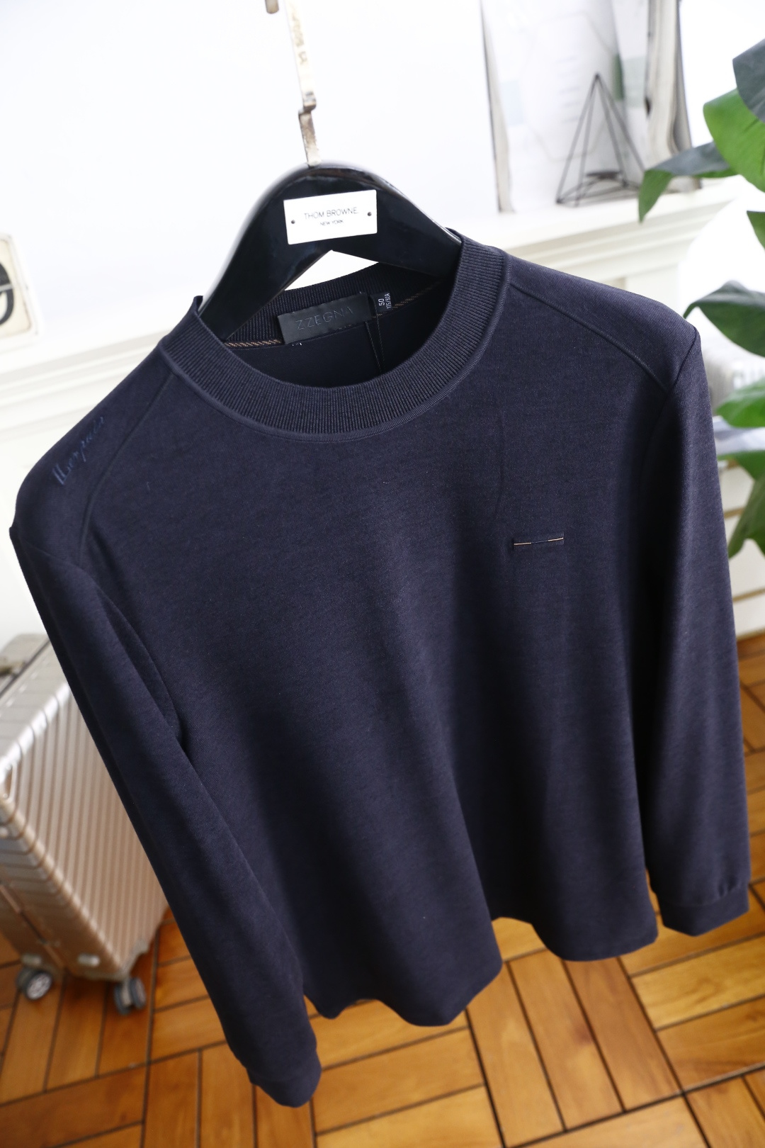 🔥杰尼*/Ze*na.2025秋季新品男士针织长袖衫👍🏼时尚经典圆领设计！奢华经典品牌元素设计👍高级定制