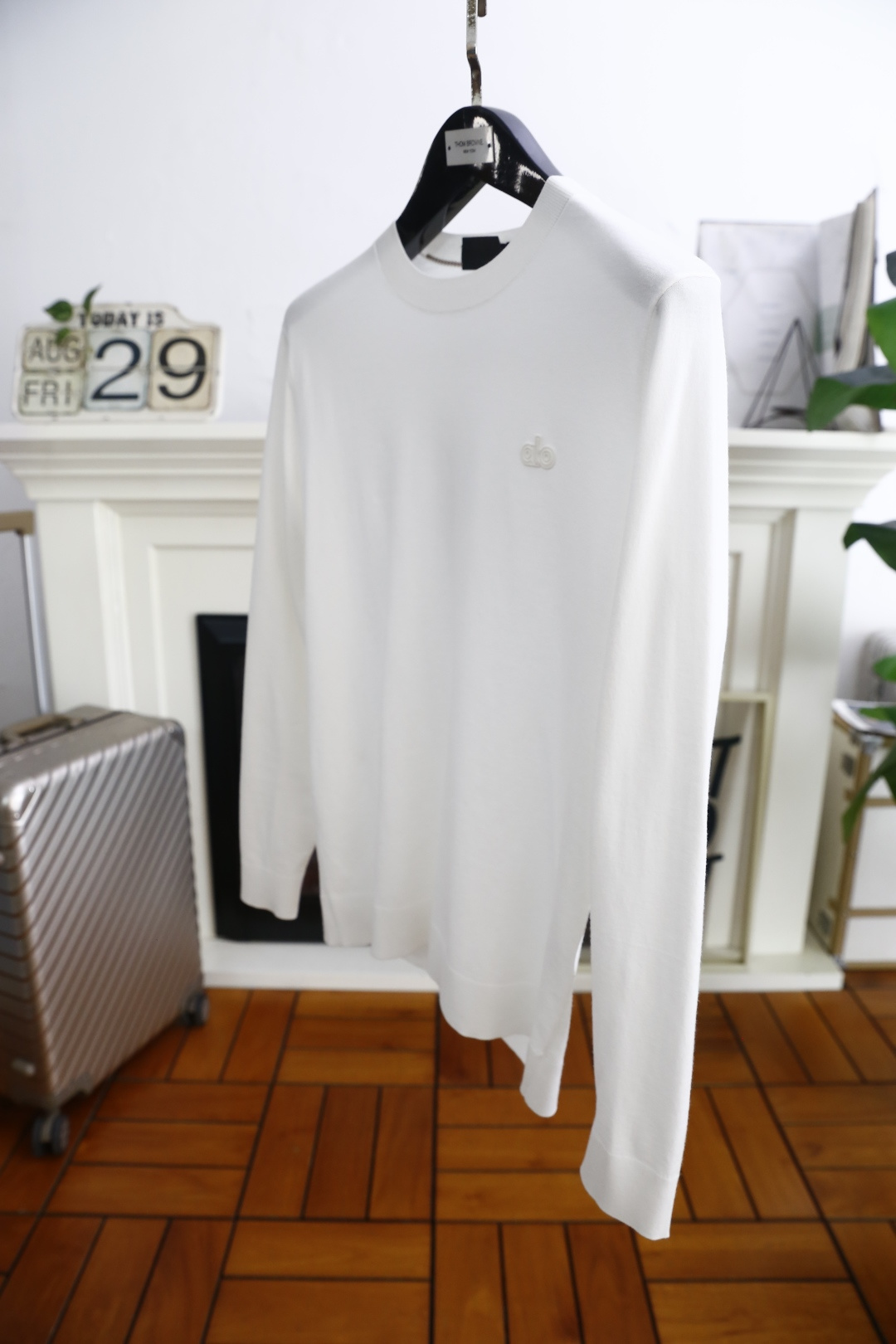 🔥alo.2025秋季新品男士针织长袖衫👍🏼时尚经典圆领设计！胸前品牌字母设计👍高级定制百搭款式 任何人