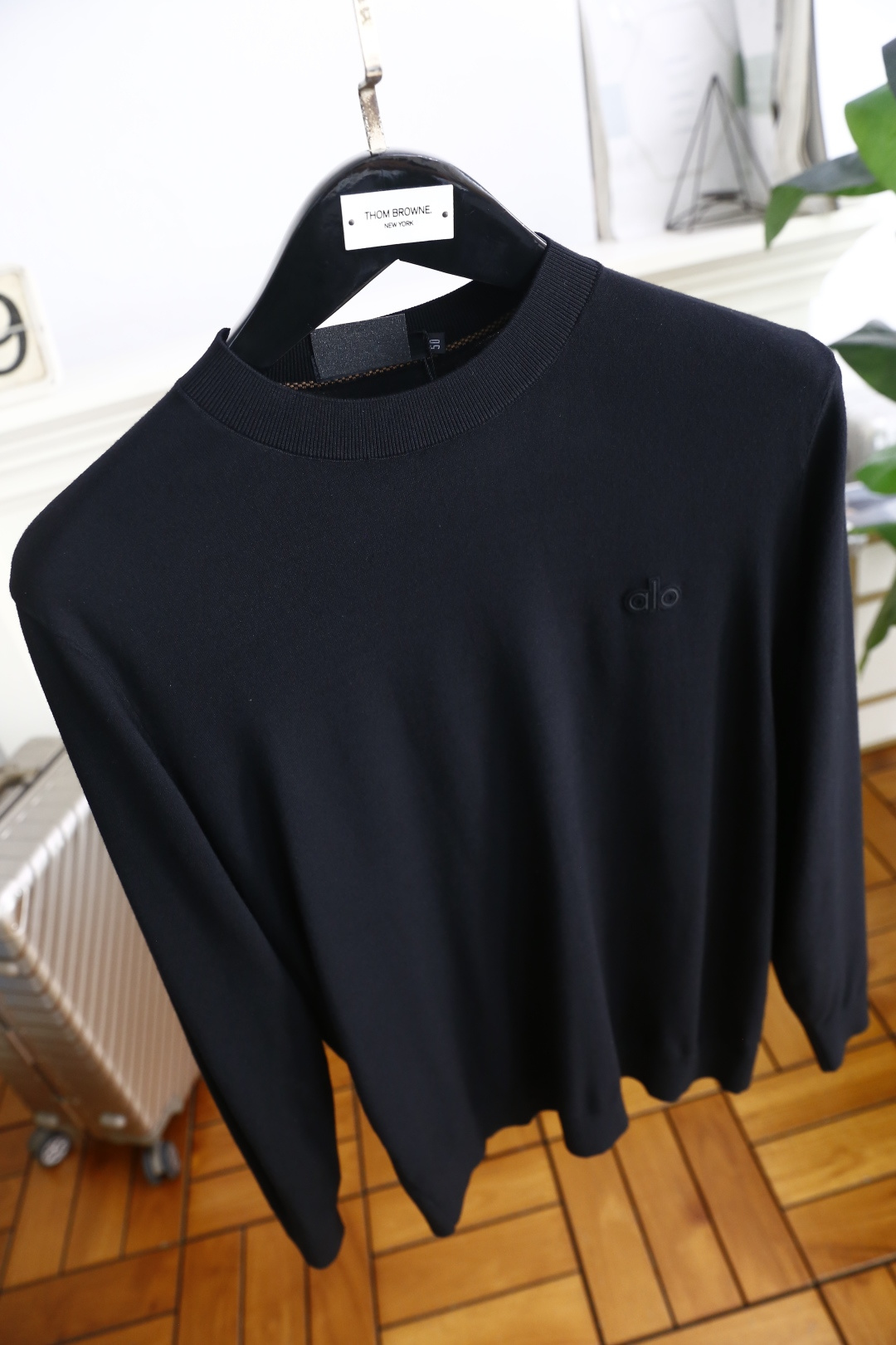 🔥alo.2025秋季新品男士针织长袖衫👍🏼时尚经典圆领设计！胸前品牌字母设计👍高级定制百搭款式 任何人