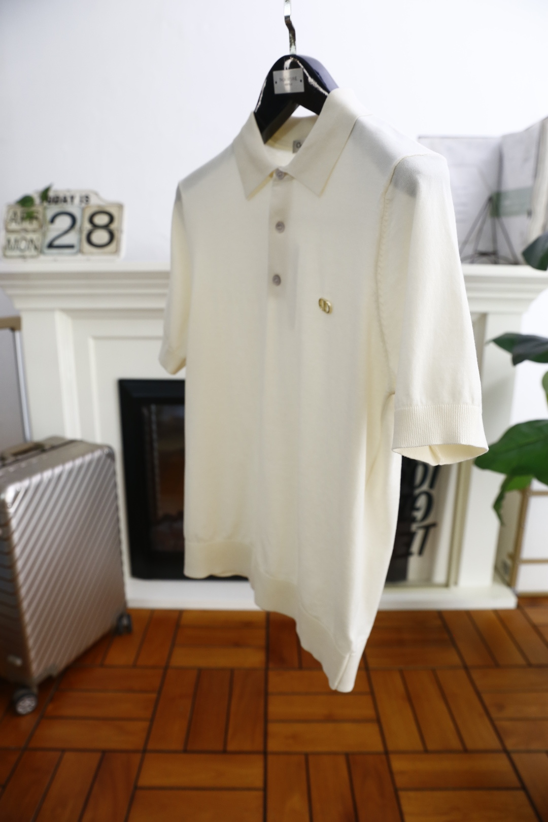 🔥迪奥/Christian Di*r.25男士针织短袖👍🏼时尚经典翻领设计！高级定制百搭款式 任何人都可