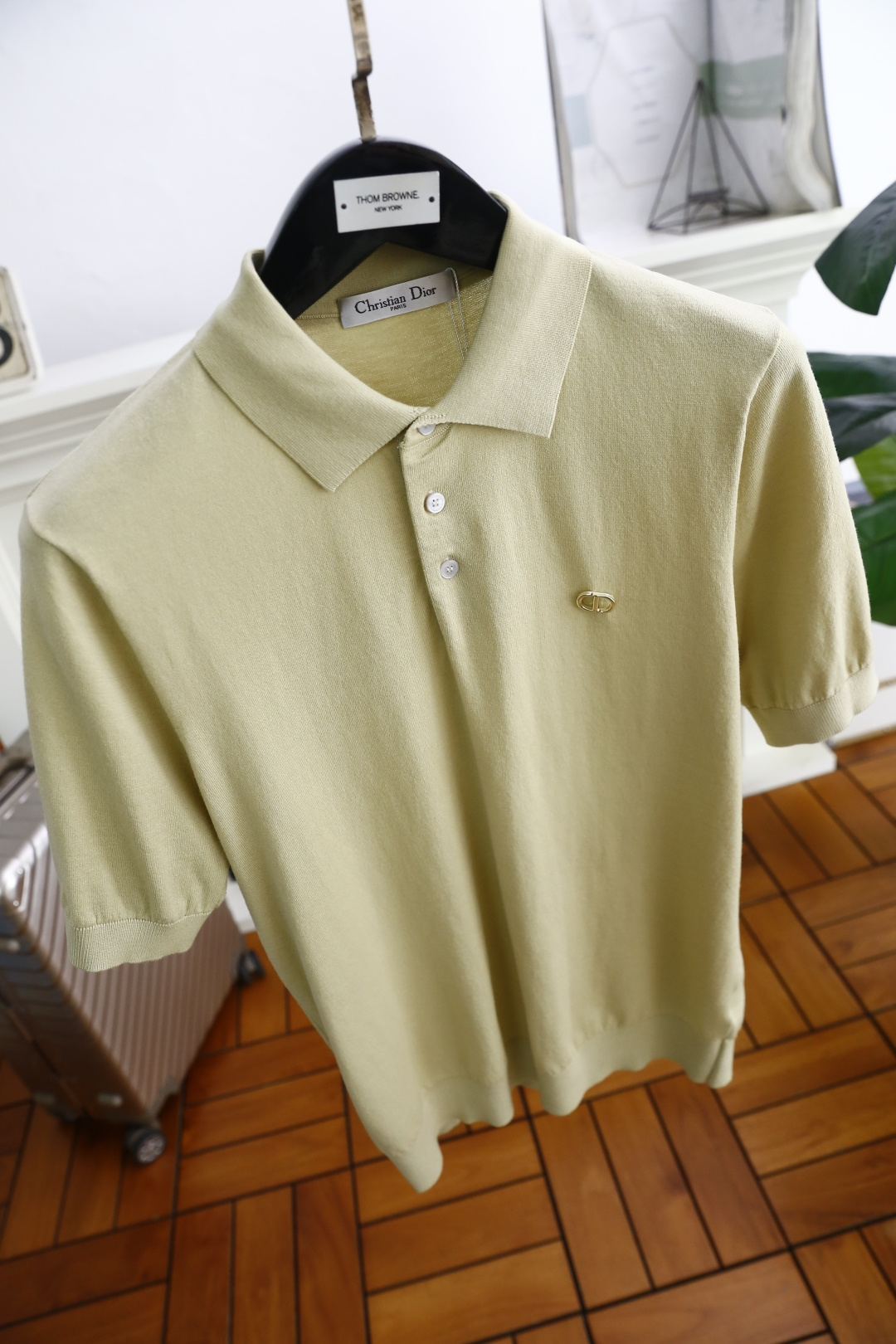 🔥迪奥/Christian Di*r.25男士针织短袖👍🏼时尚经典翻领设计！高级定制百搭款式 任何人都可